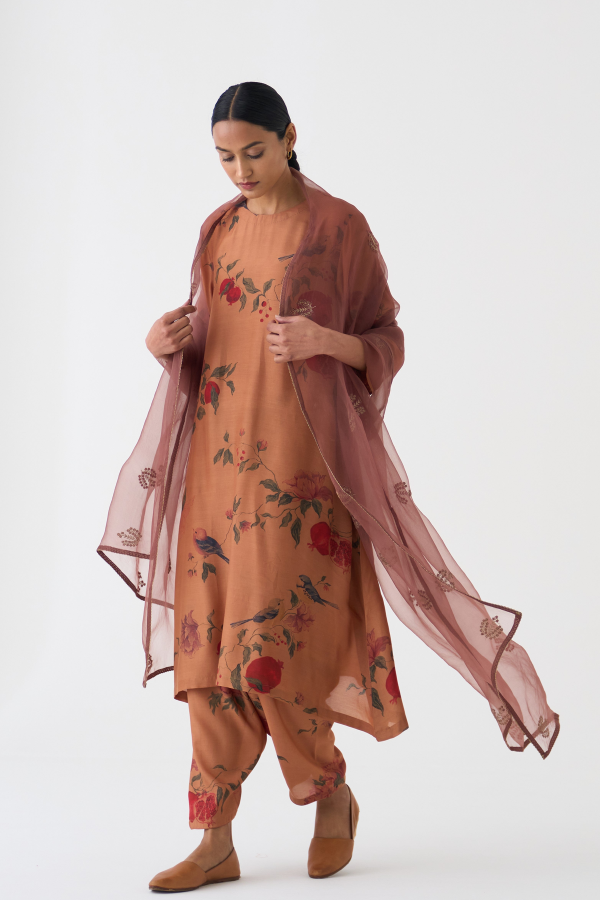 Bloome Old Rose Kurta Set