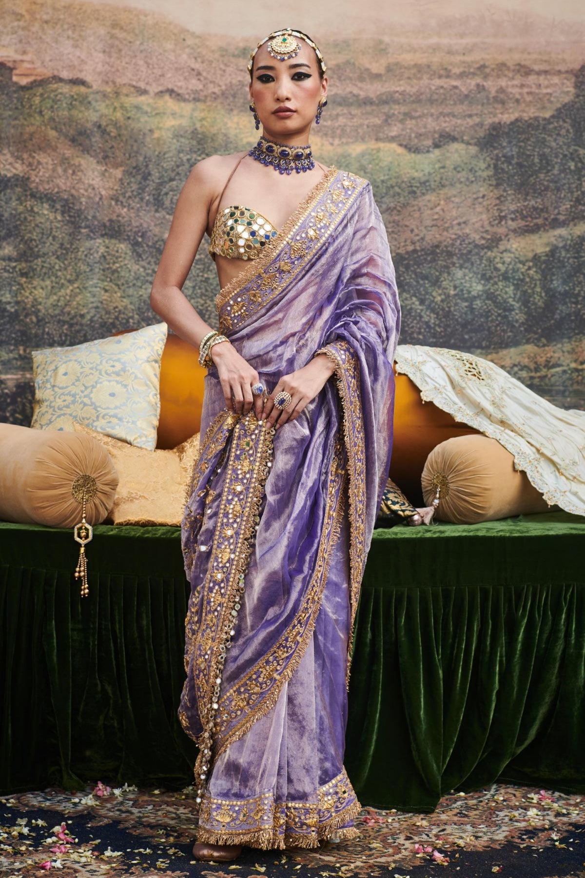 Krishna Leela Saree Set