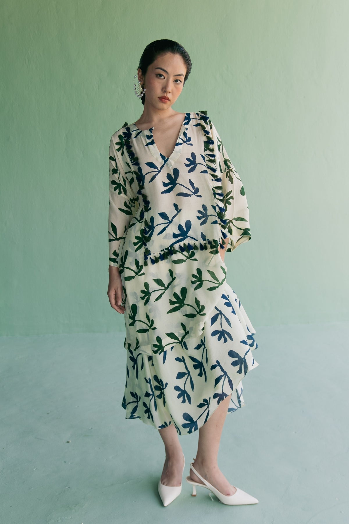 Dense Kaftan With Skirt