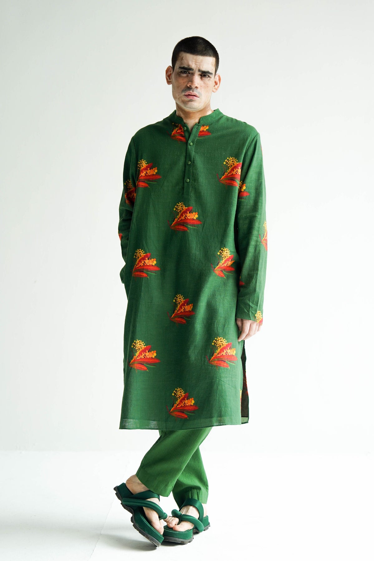 Green Firefly Kurta Set