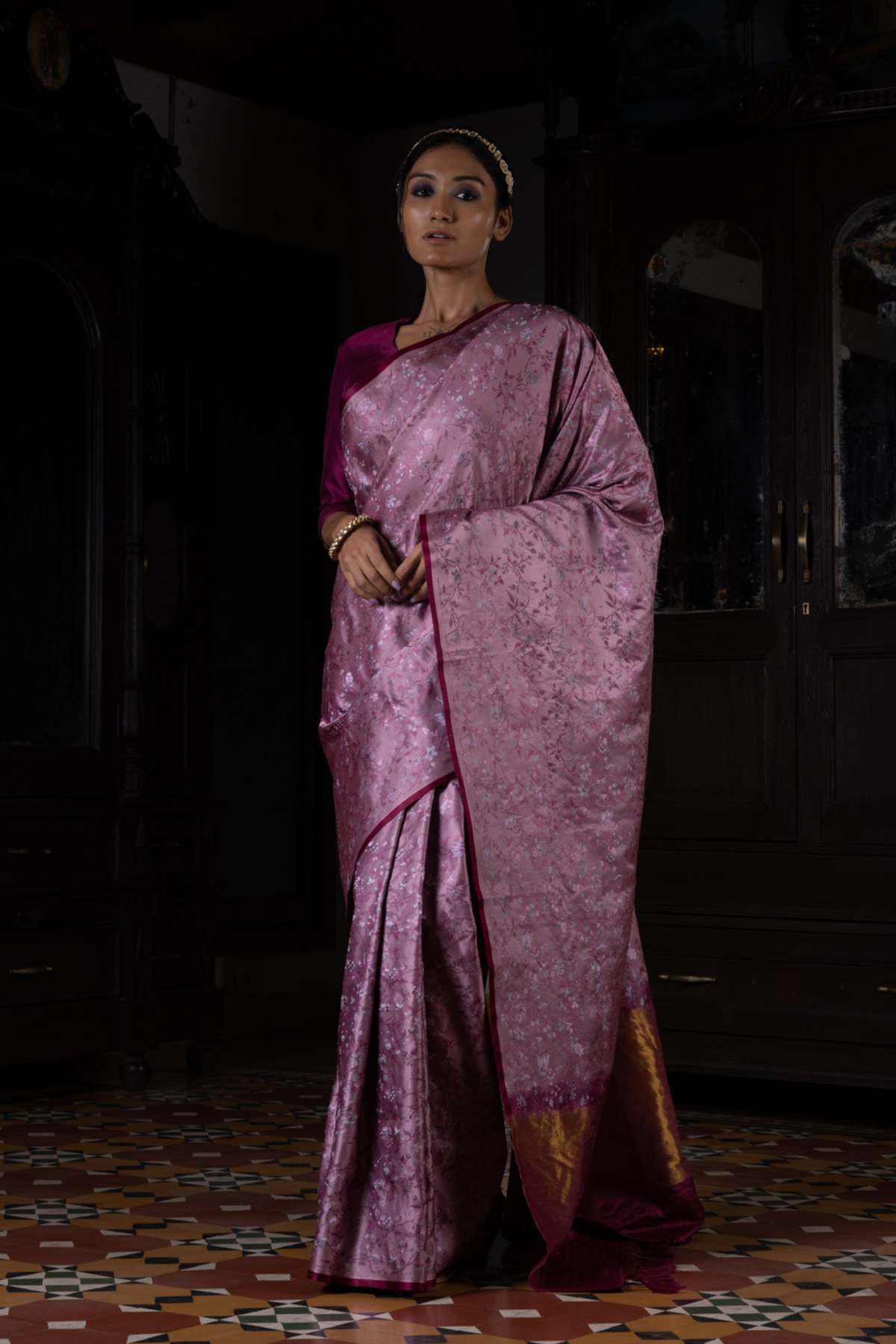 Pushpavali Tanchoi Benarasi Handloom Sari