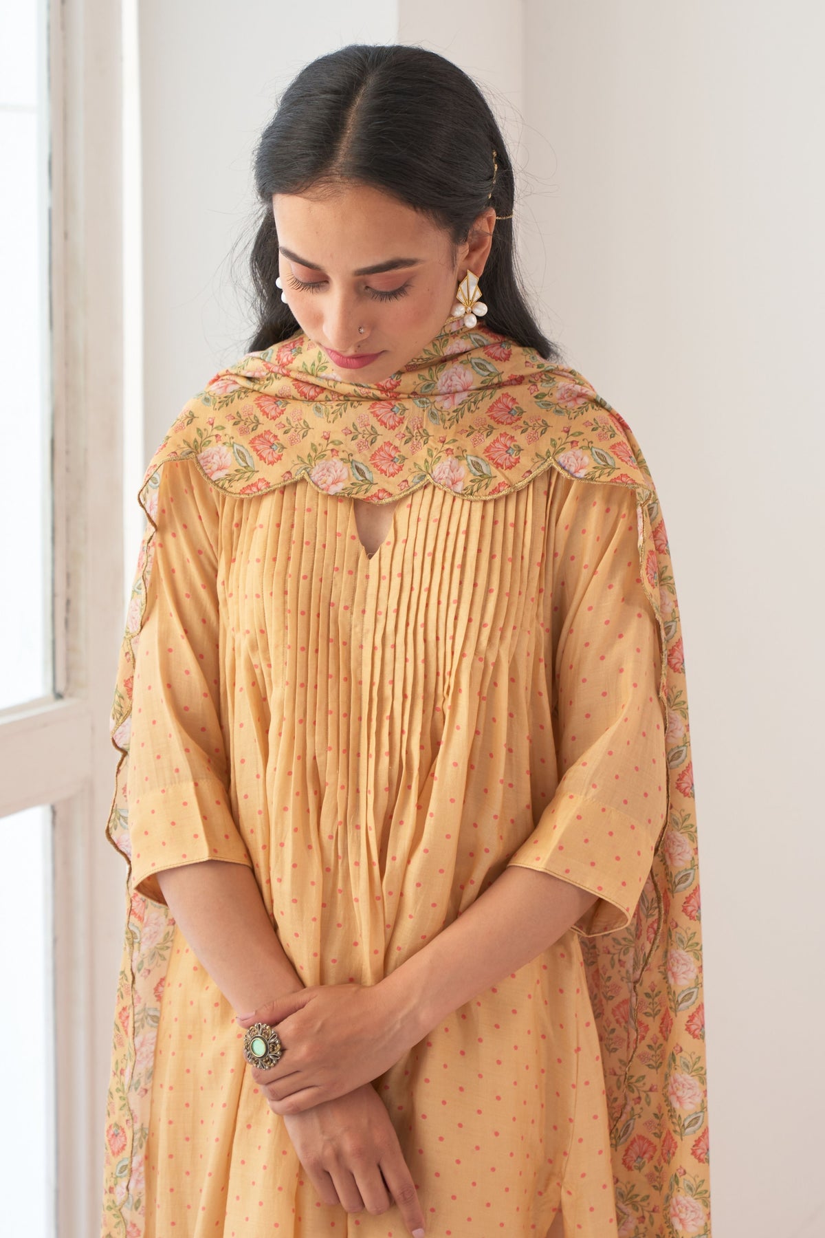 Yellow Peony Kurta Set