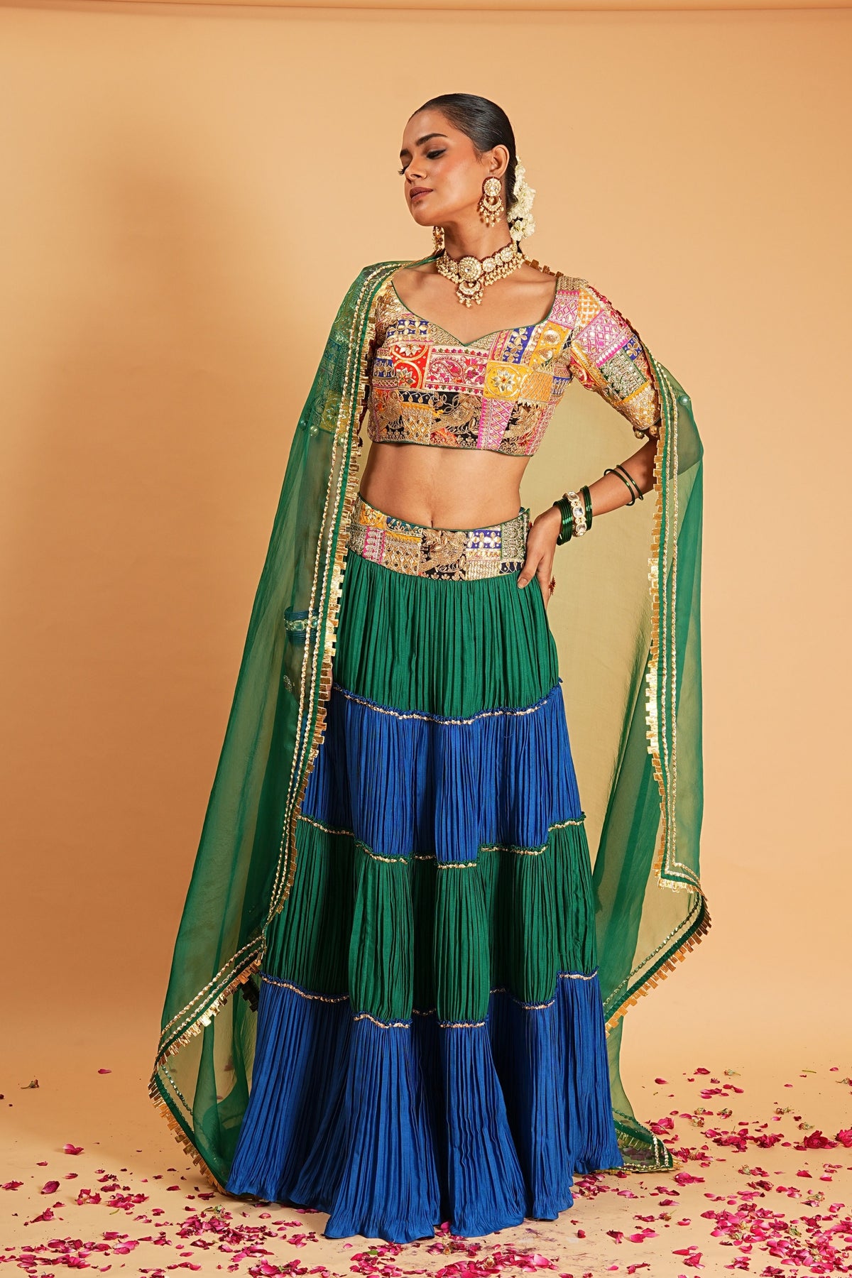 Chanderi Lehenga Set