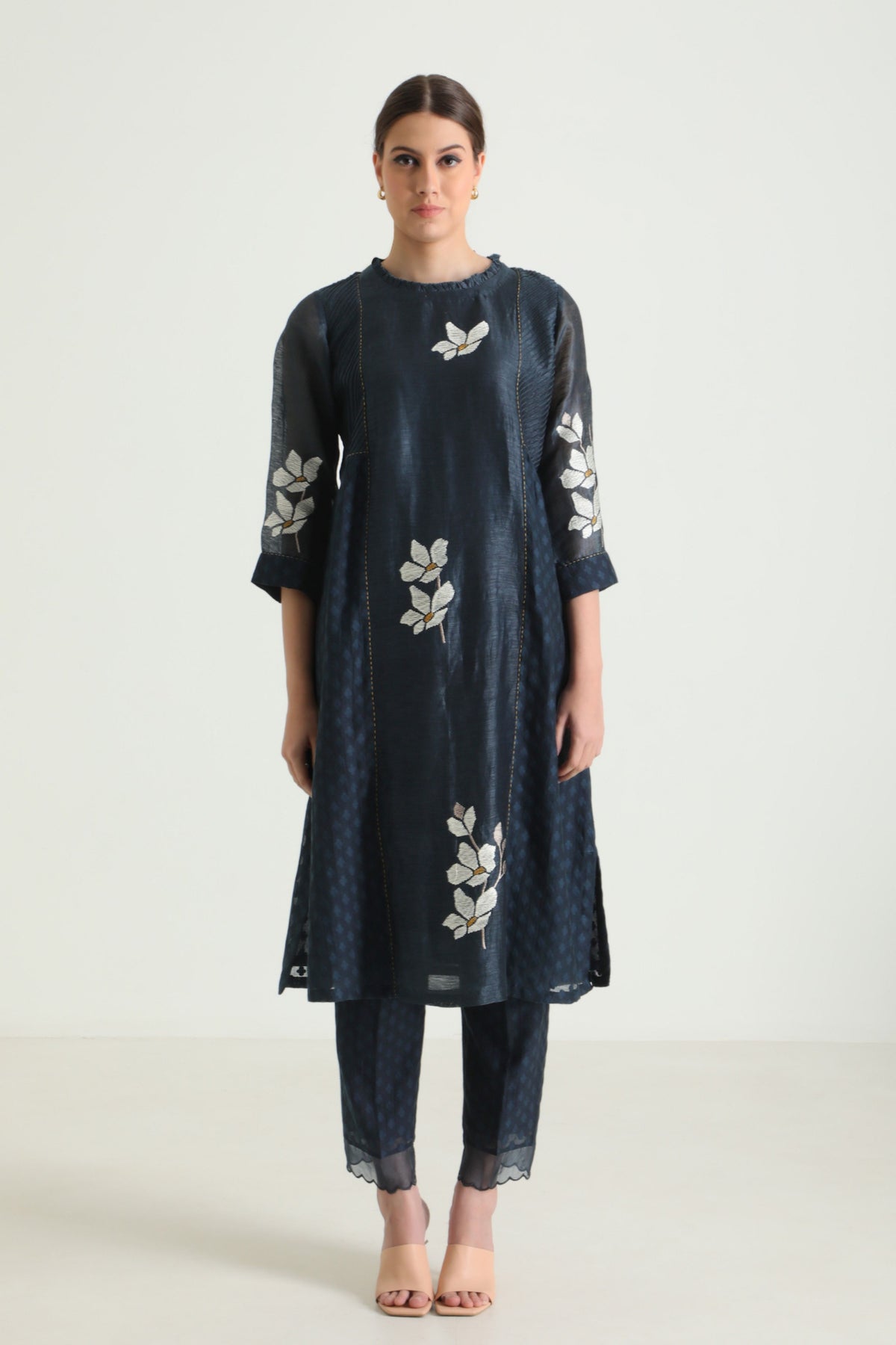 Indigo Chanderi Tunic