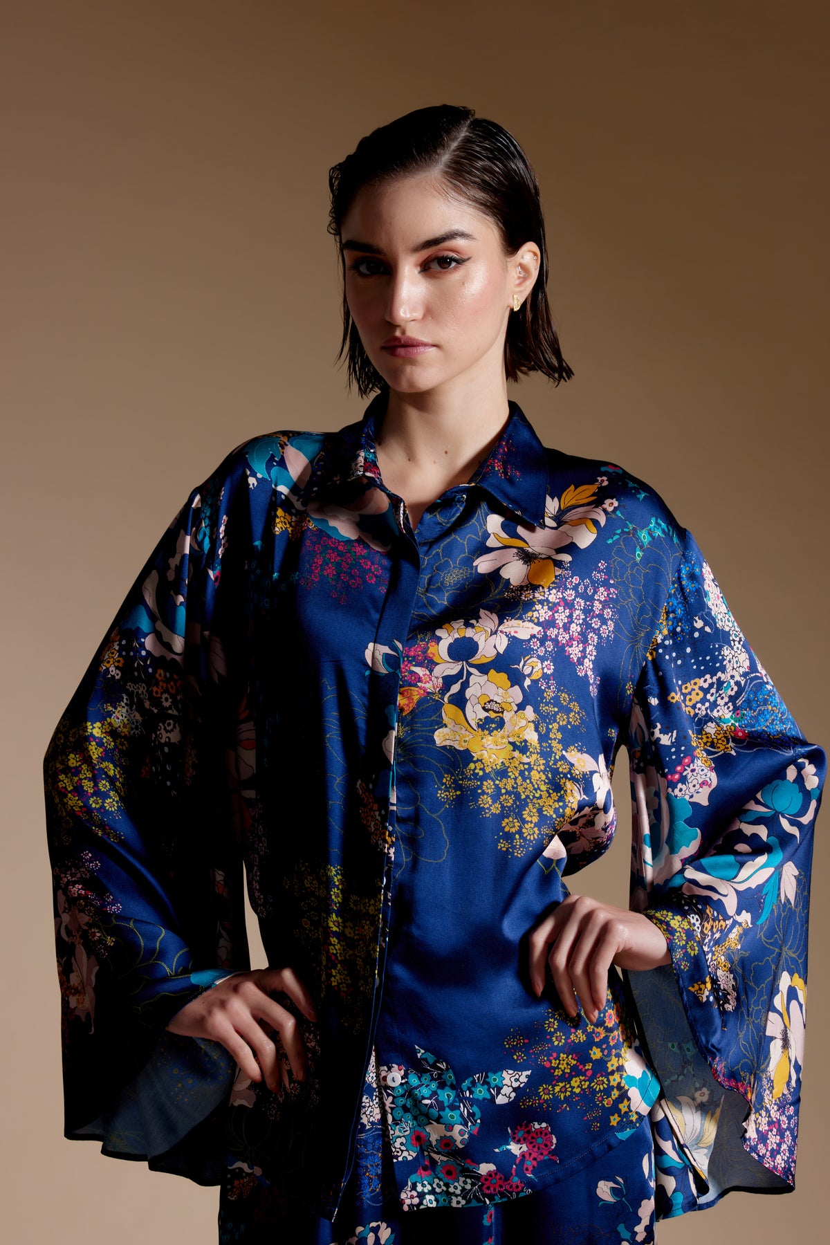 Winter Garden Leah Blue Shirt