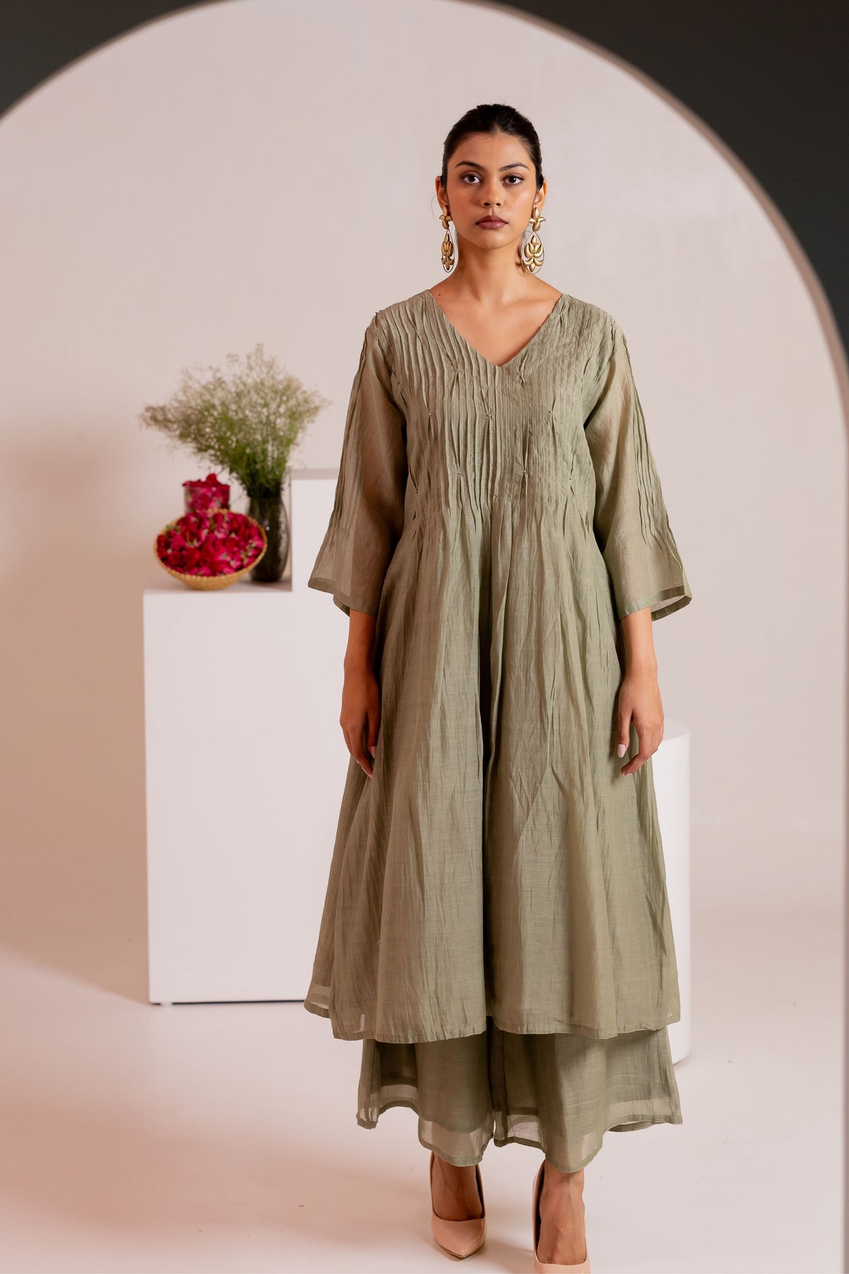 Kaper Green Kurta Set