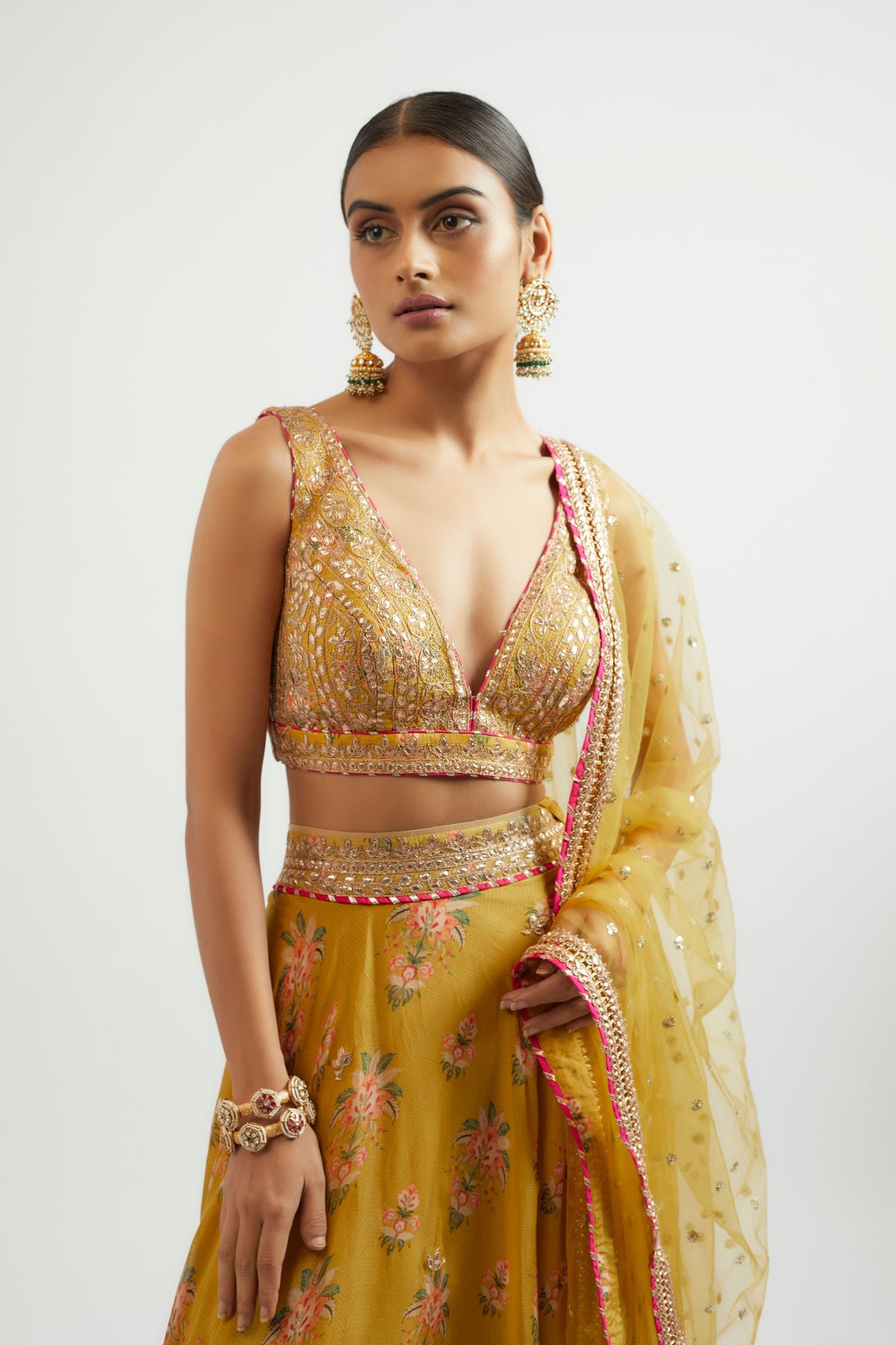 Mustard Esha Lehenga Set