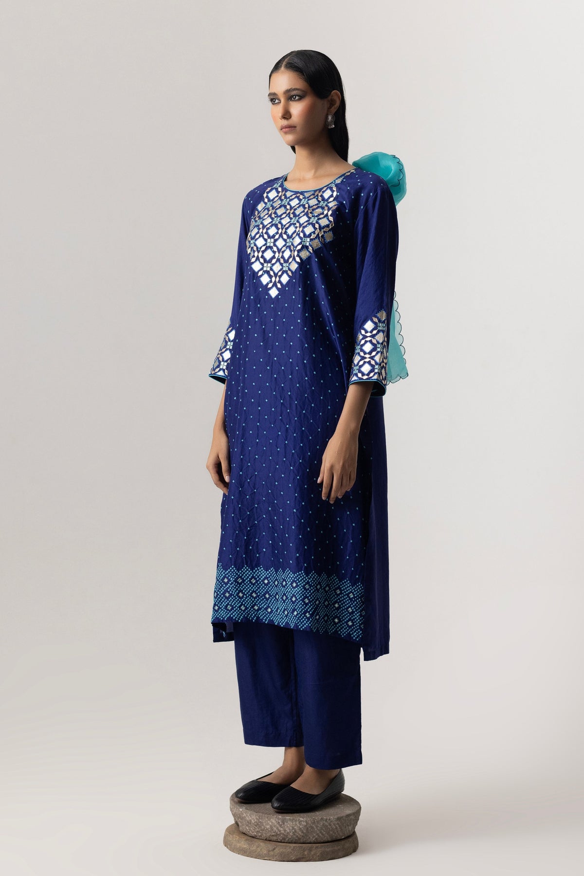 Blue Aziz Kurta Set