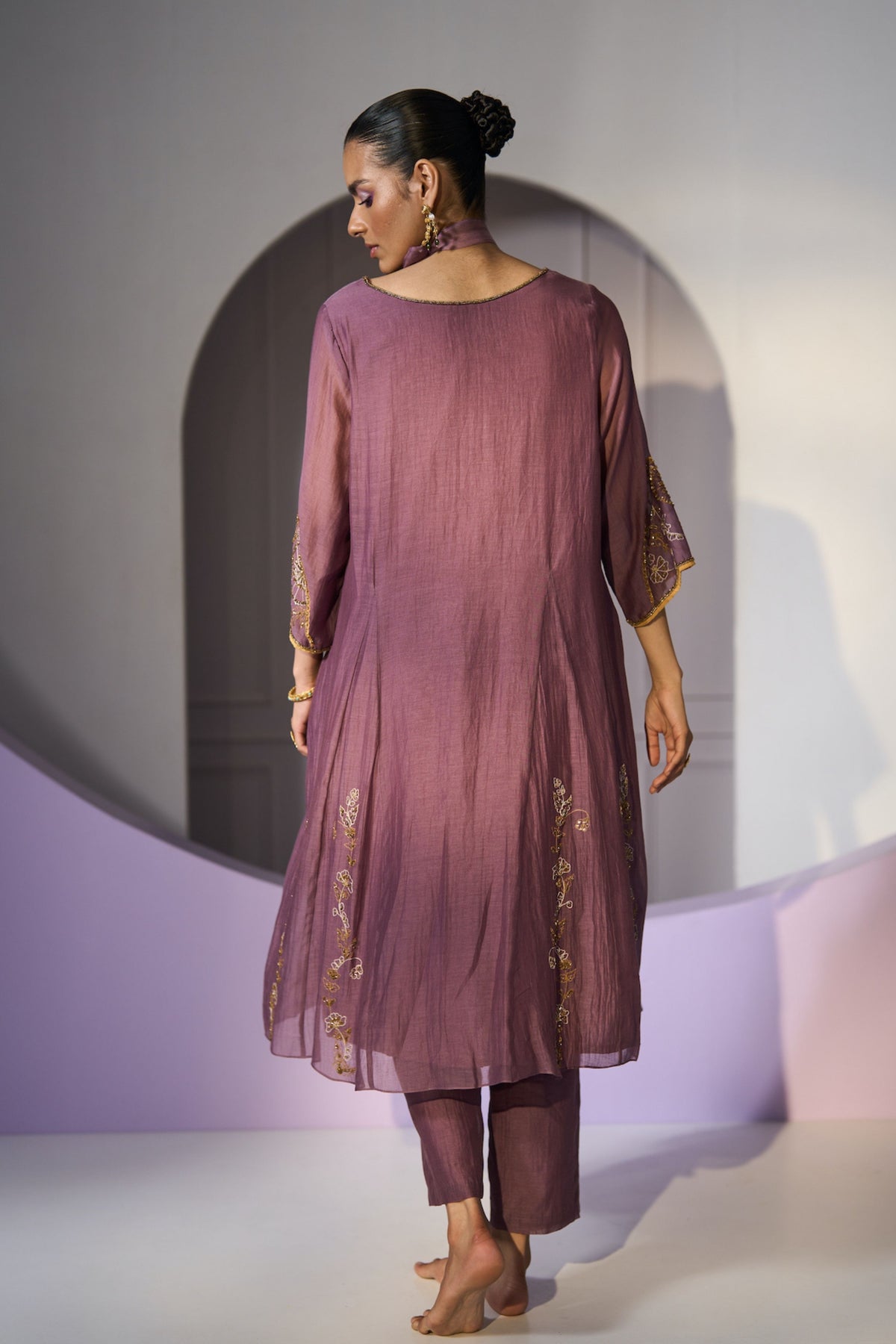 Purple Husna Kurta