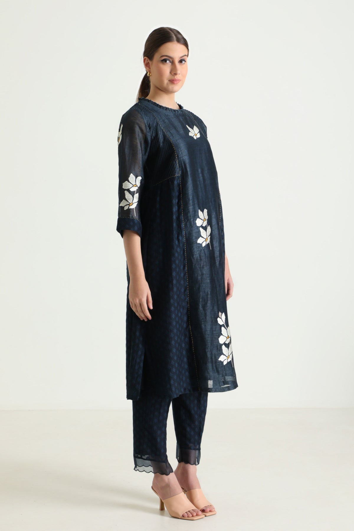 Indigo Chanderi Tunic