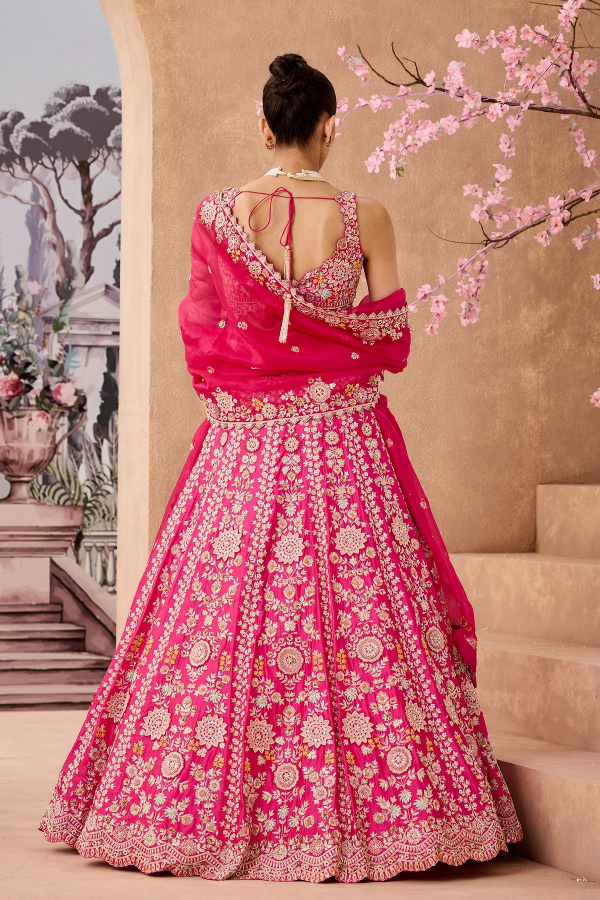 Ntu 3d Mirage Lehenga Set