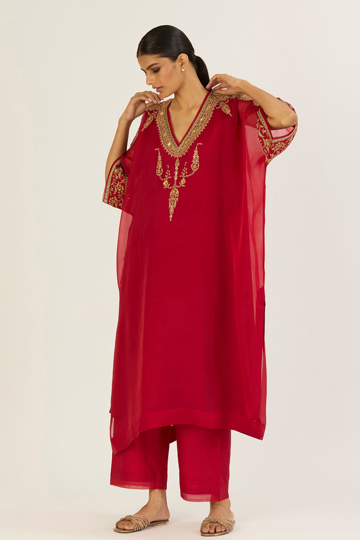 Ayra Red Kaftan