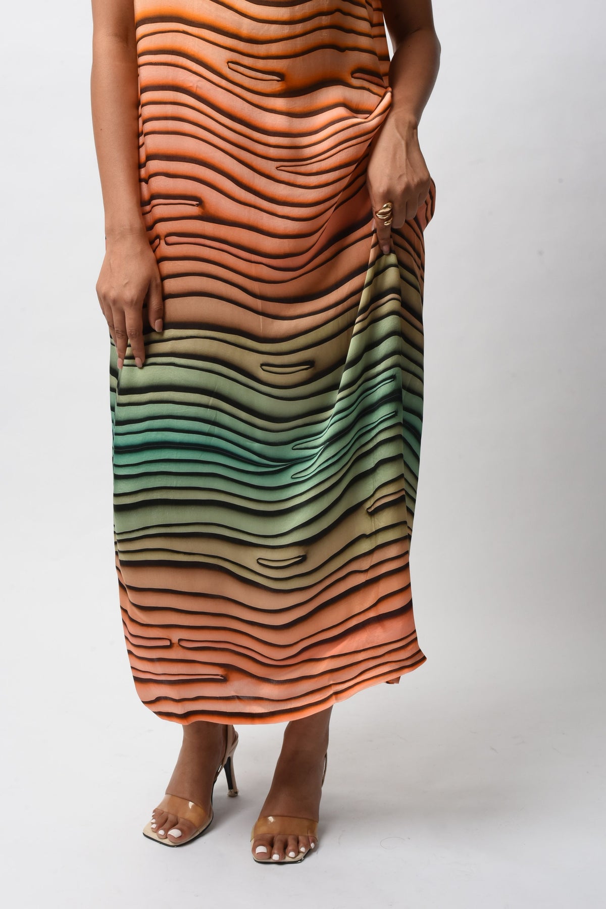 Satin Bliss Print Resort Dress