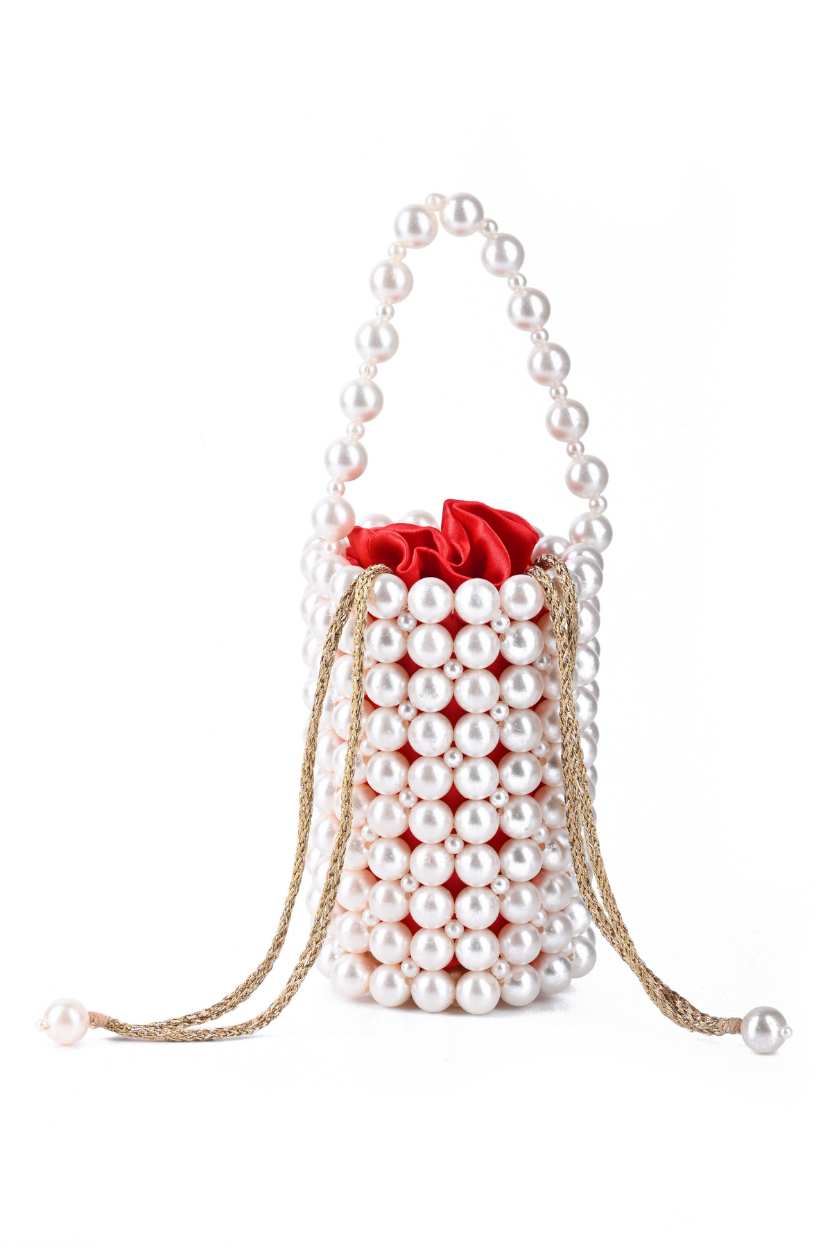 Avana White Mini Bucket Bag