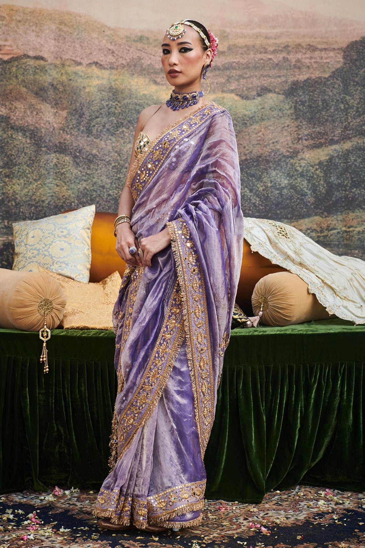 Krishna Leela Saree Set