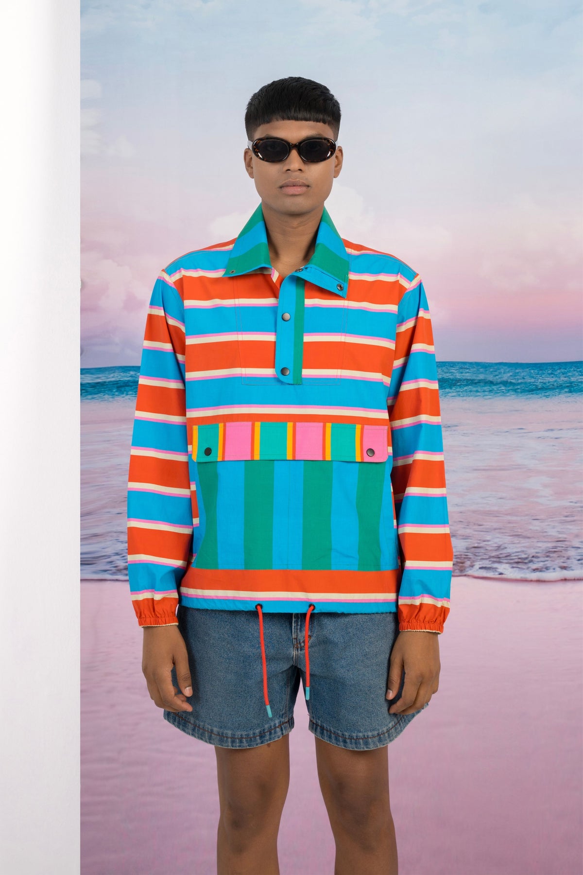 Bold Cabana Pullover Jacket