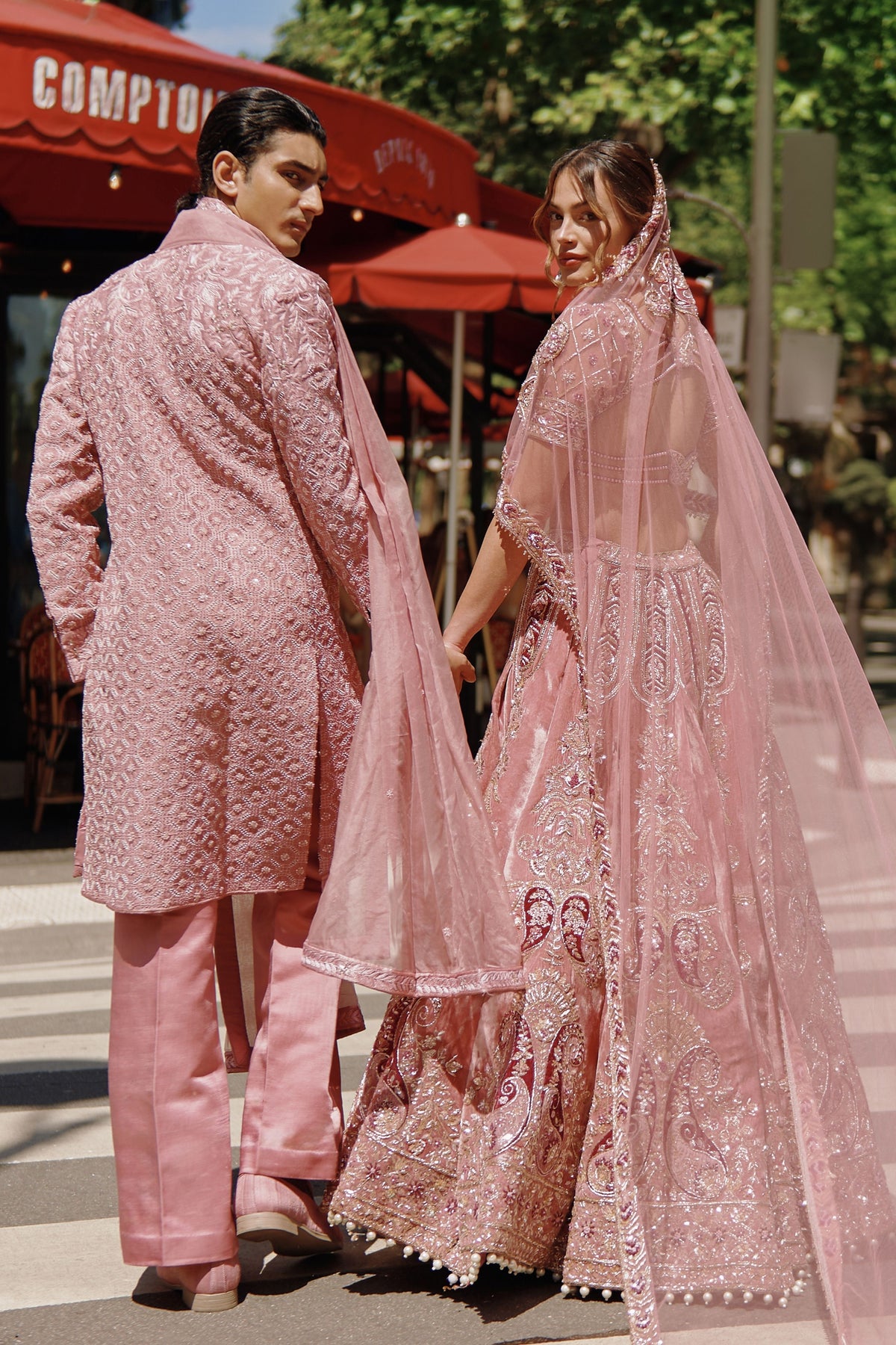 Pink Sherwani Set