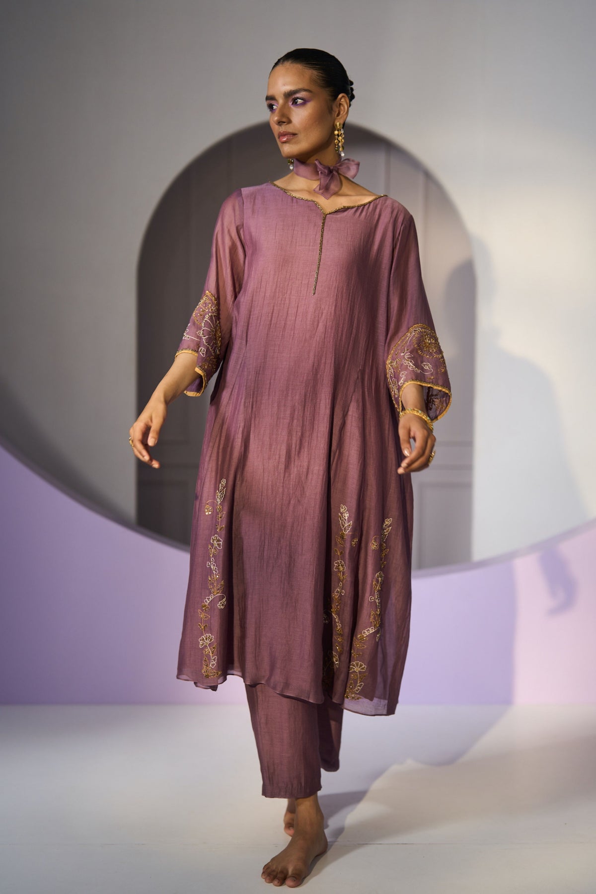 Purple Husna Kurta