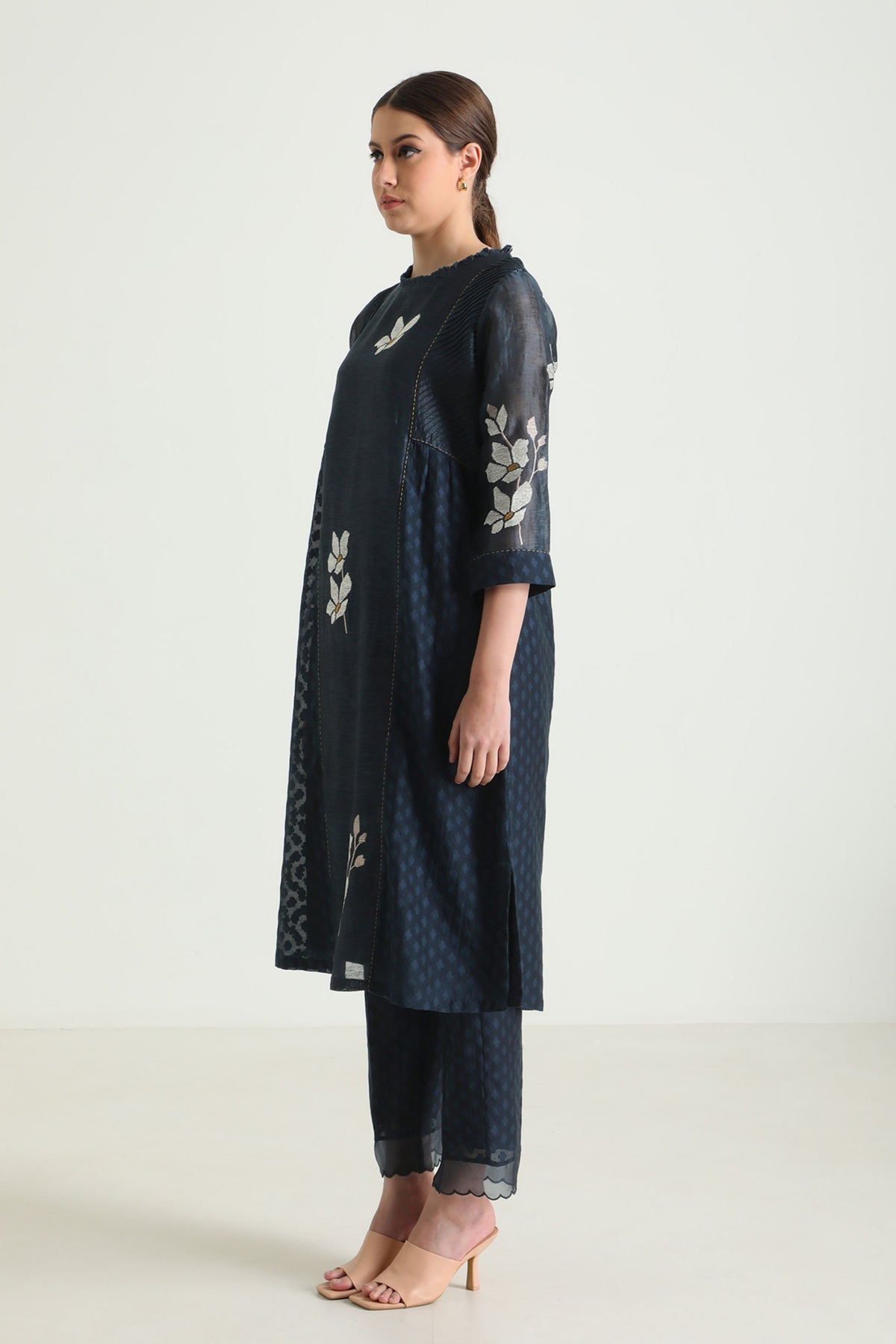 Indigo Chanderi Tunic