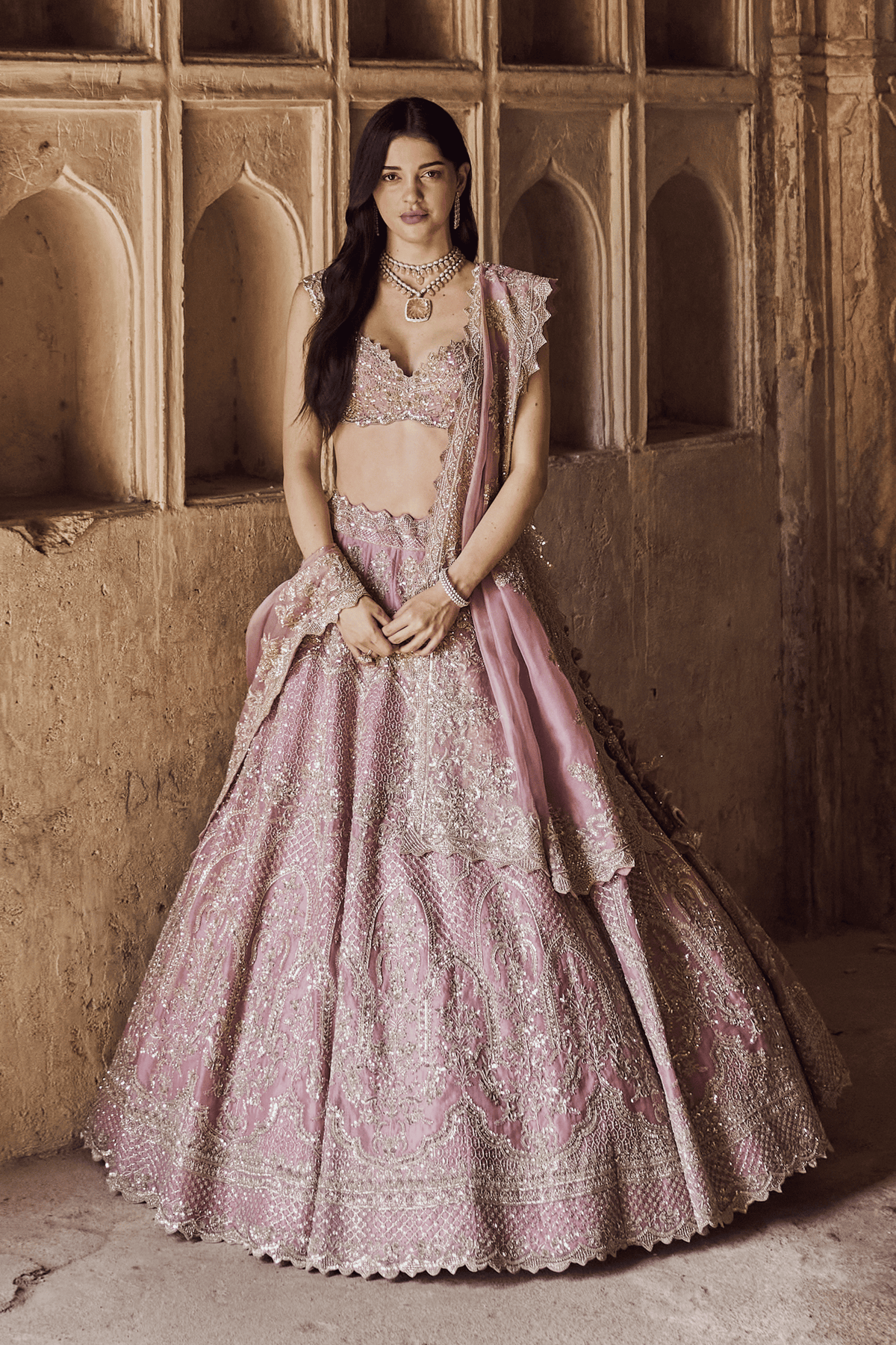 Blush Pink Akhila Lehenga Set