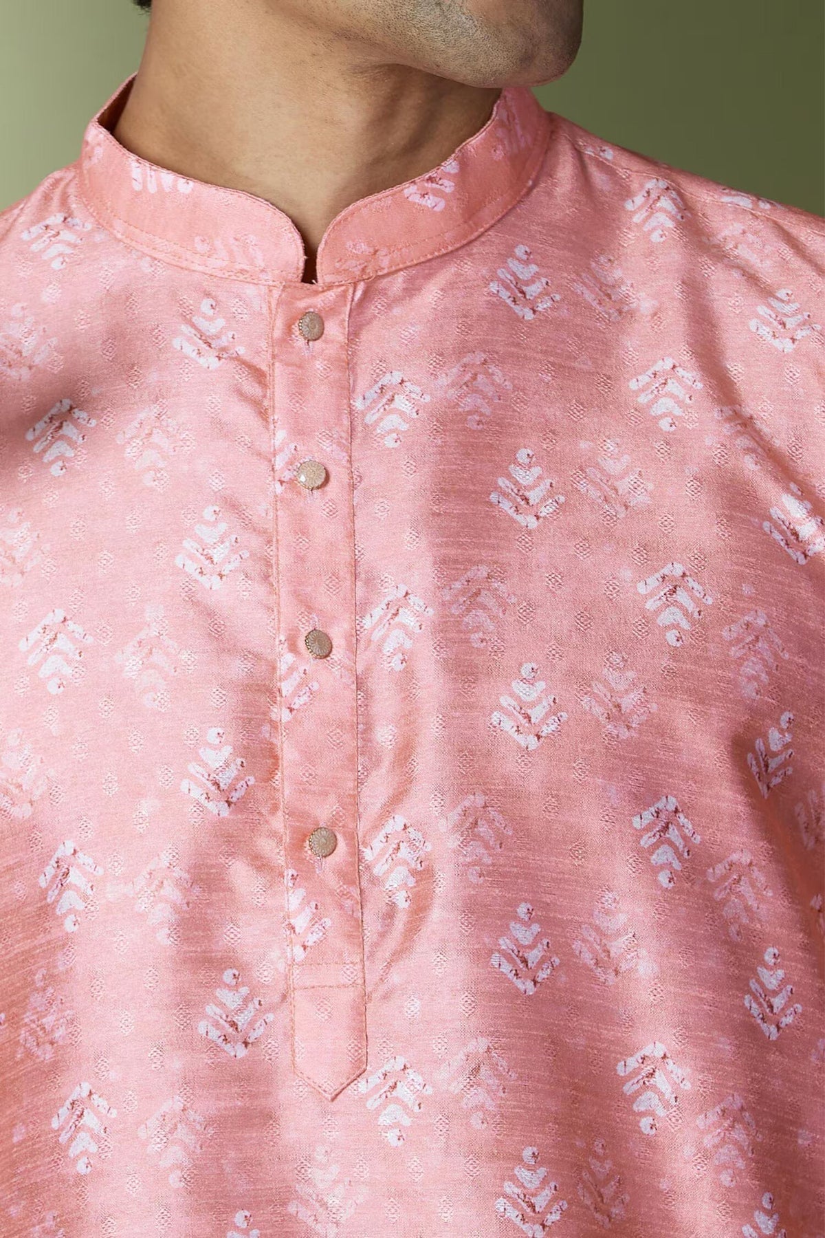 Pink Printed Kurta Set