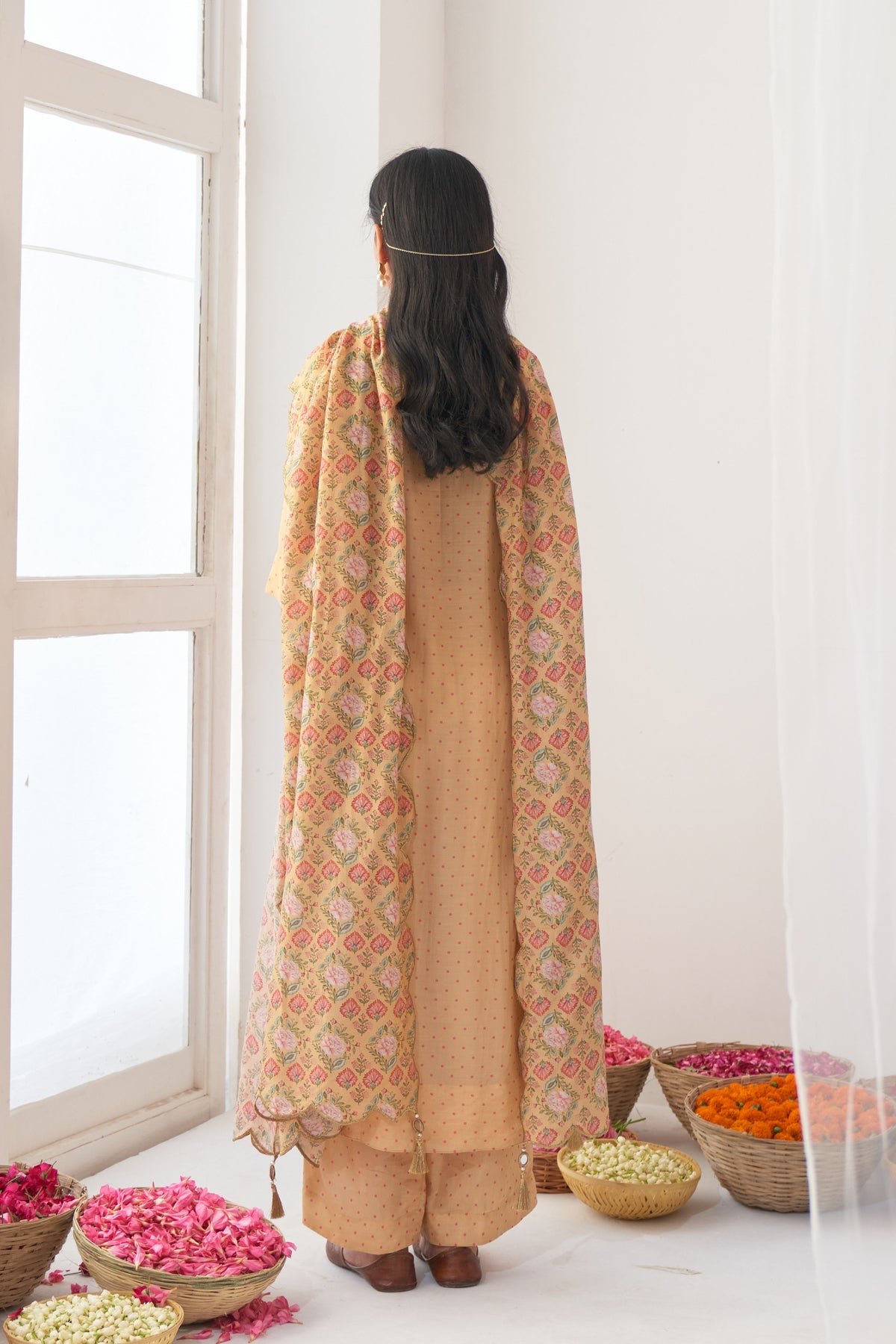 Yellow Peony Kurta Set