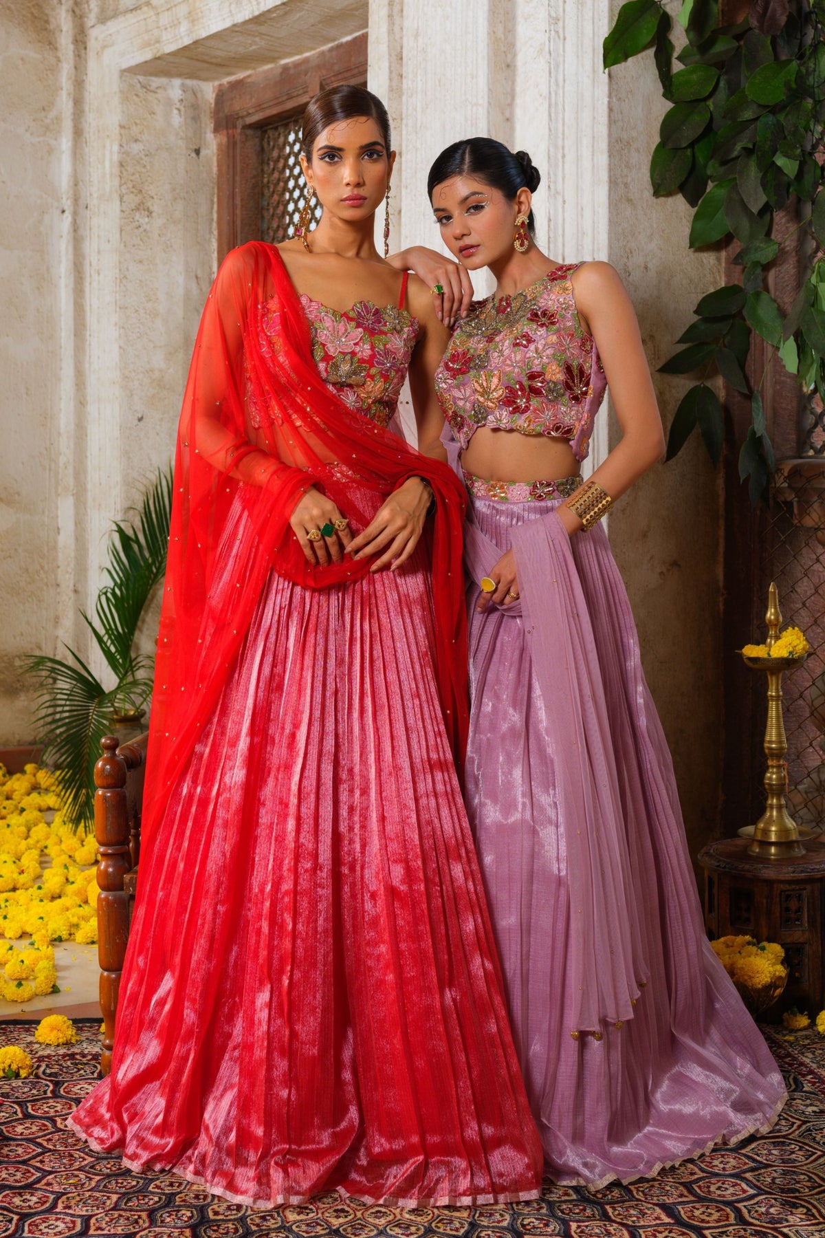 Tara Laal Lehenga Set