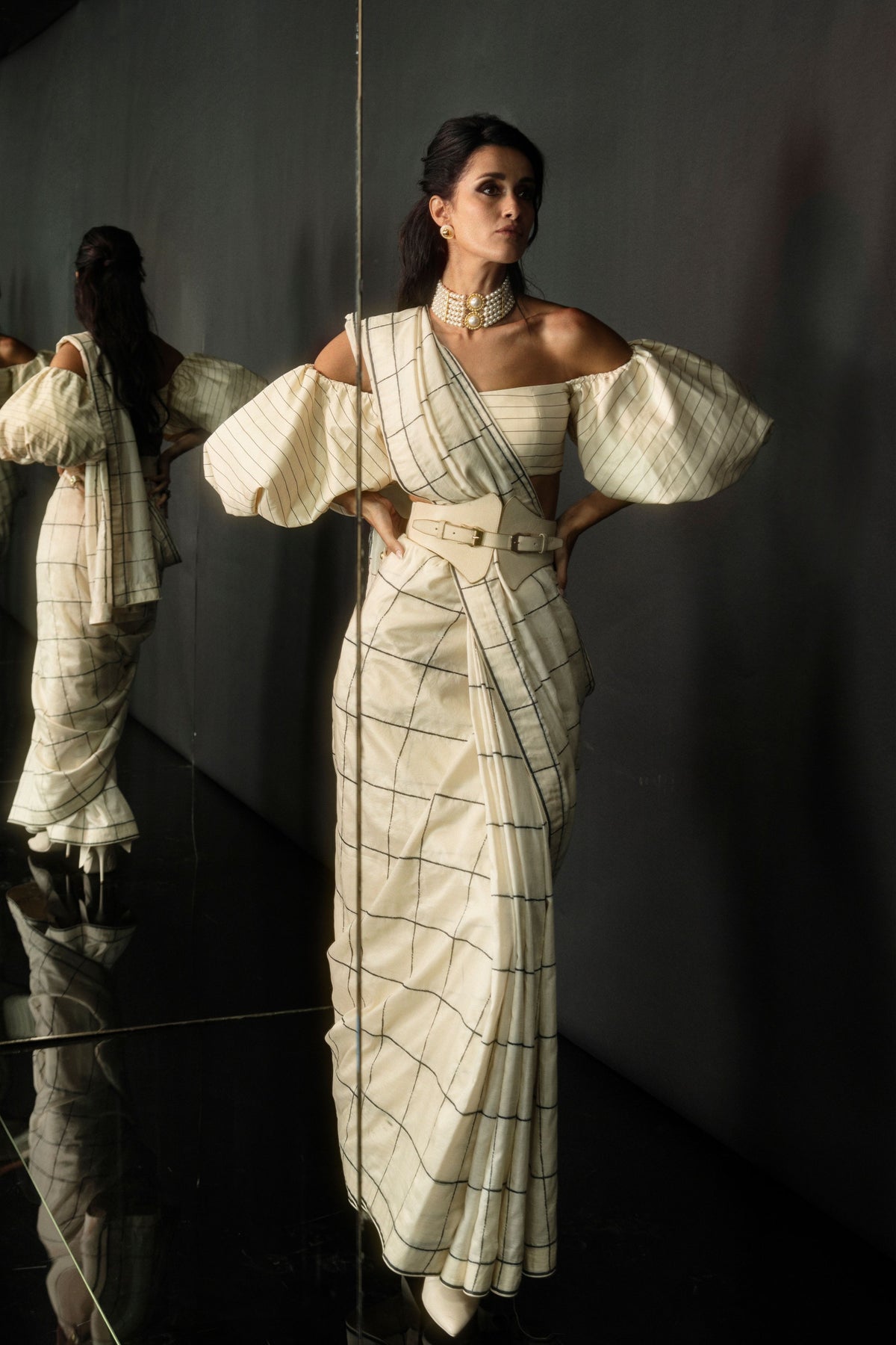 The Crossword Vanilla Saree