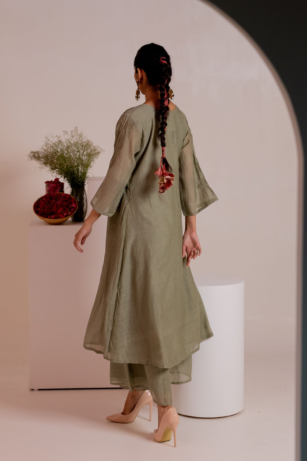 Kaper Green Kurta Set