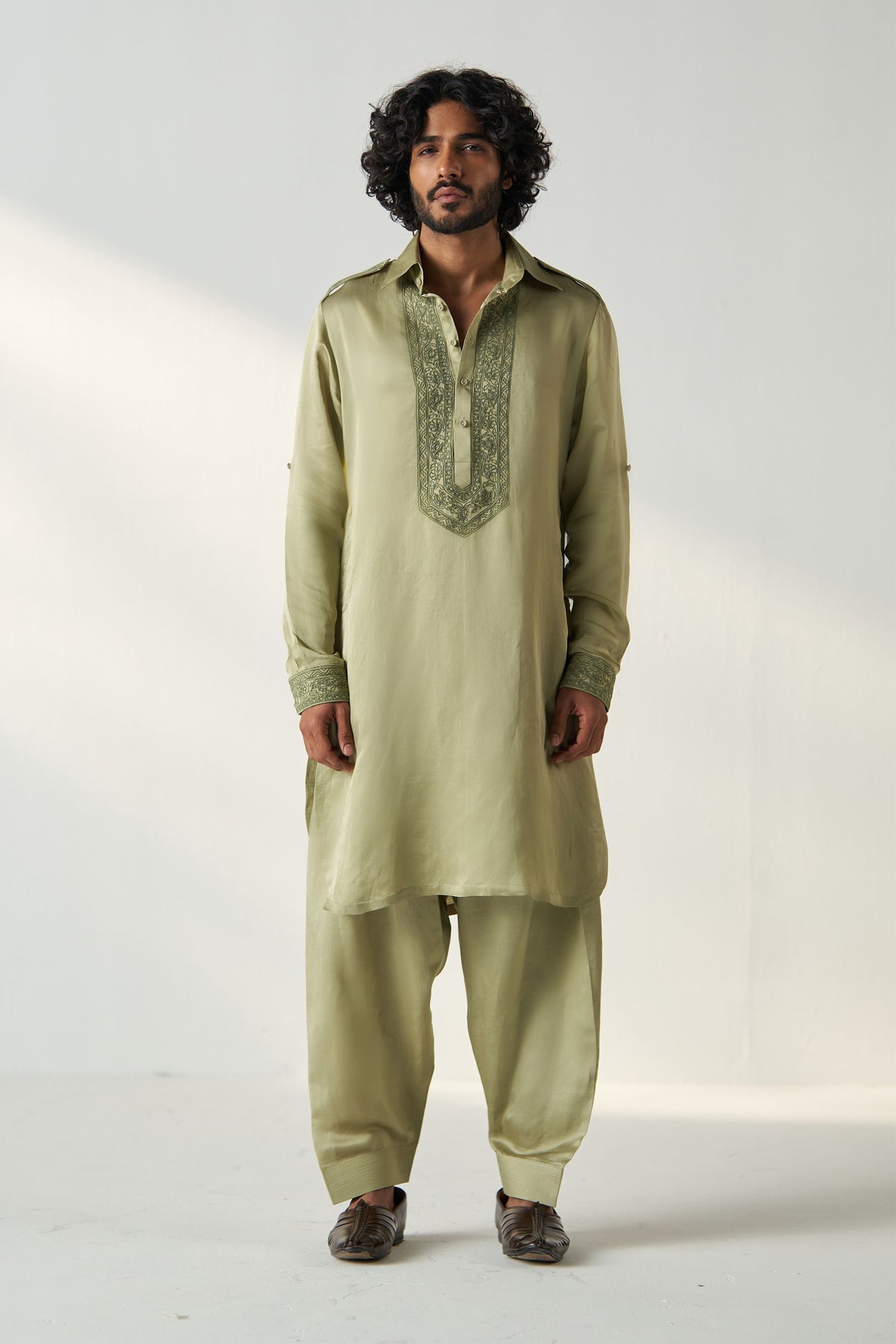 Green Rihaan Pathani Set