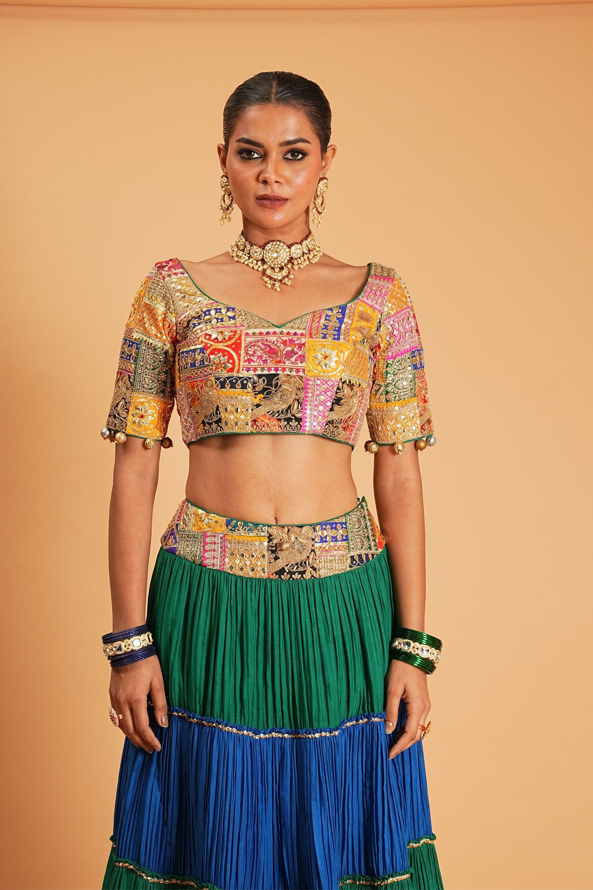 Chanderi Lehenga Set