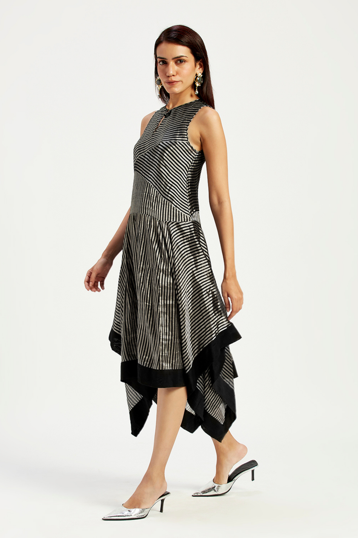 Winona The Twirling Lines Midi Dress