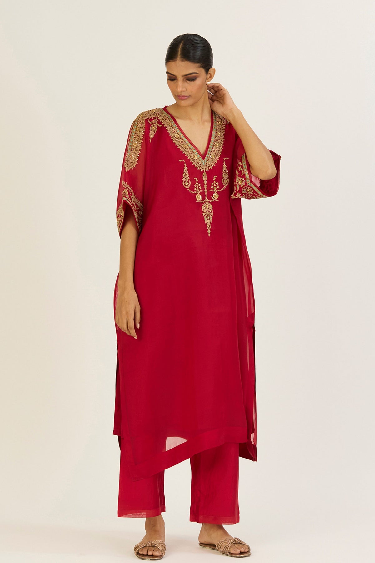 Ayra Red Kaftan