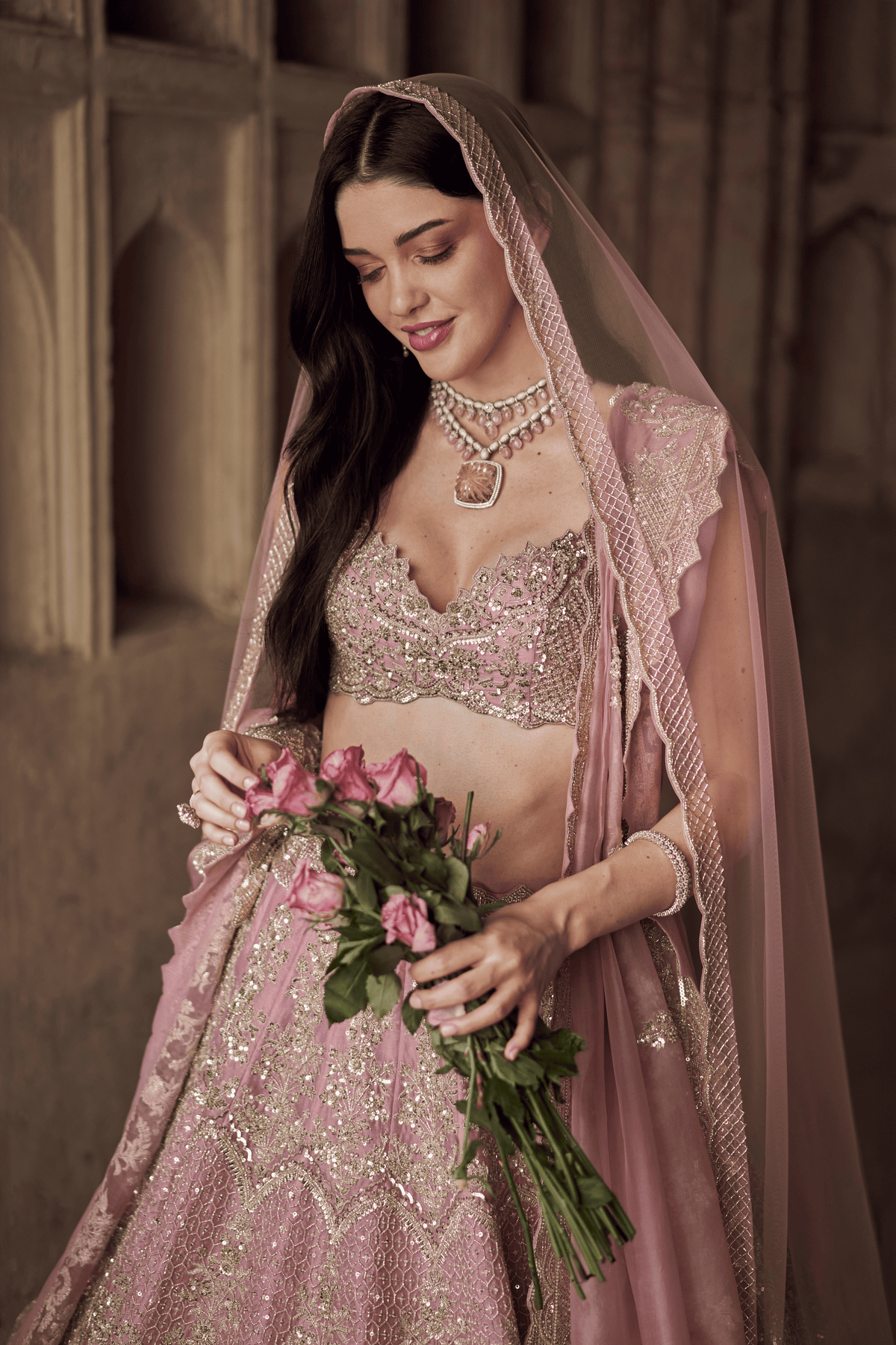 Blush Pink Akhila Lehenga Set