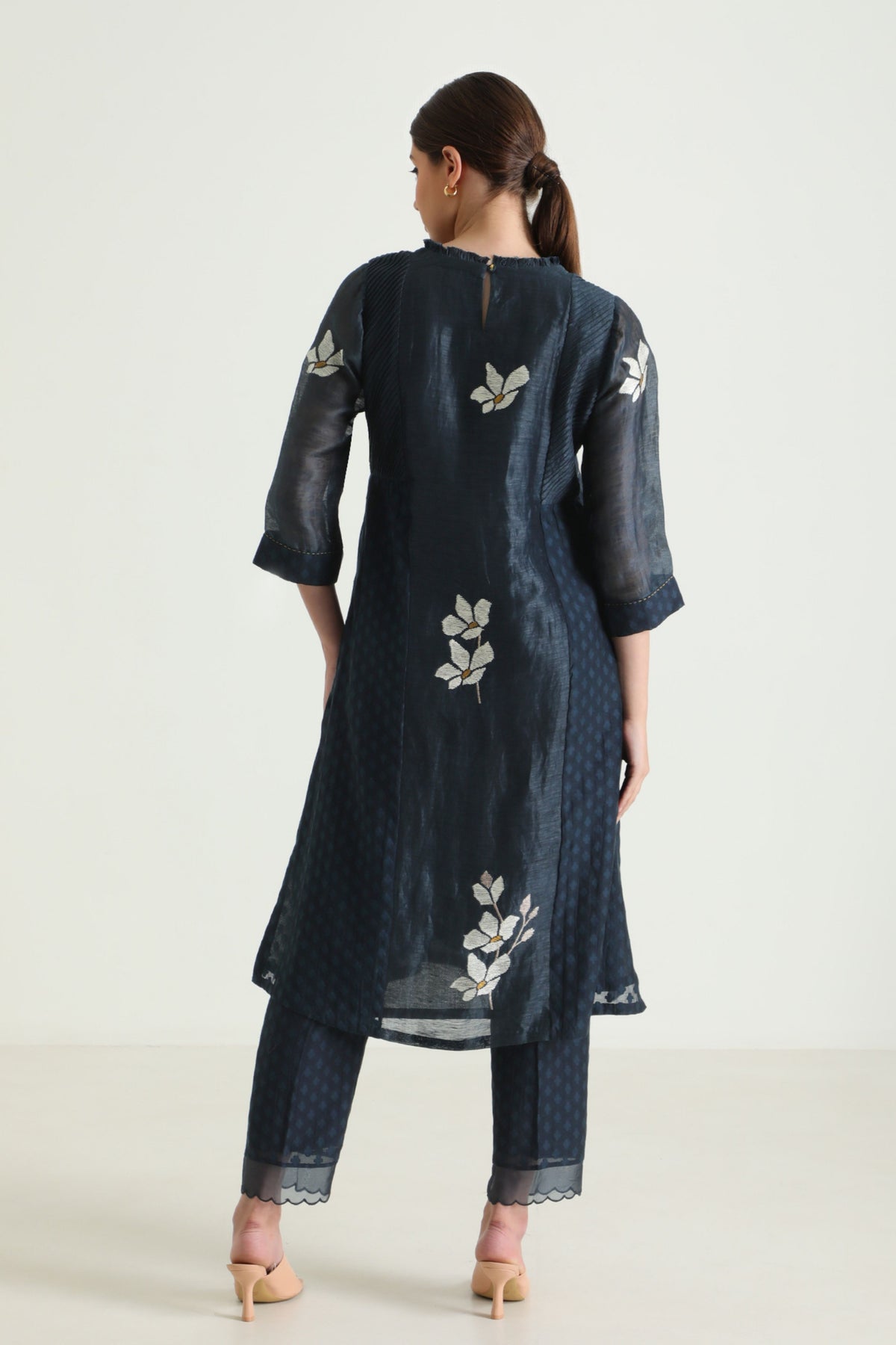 Indigo Chanderi Tunic