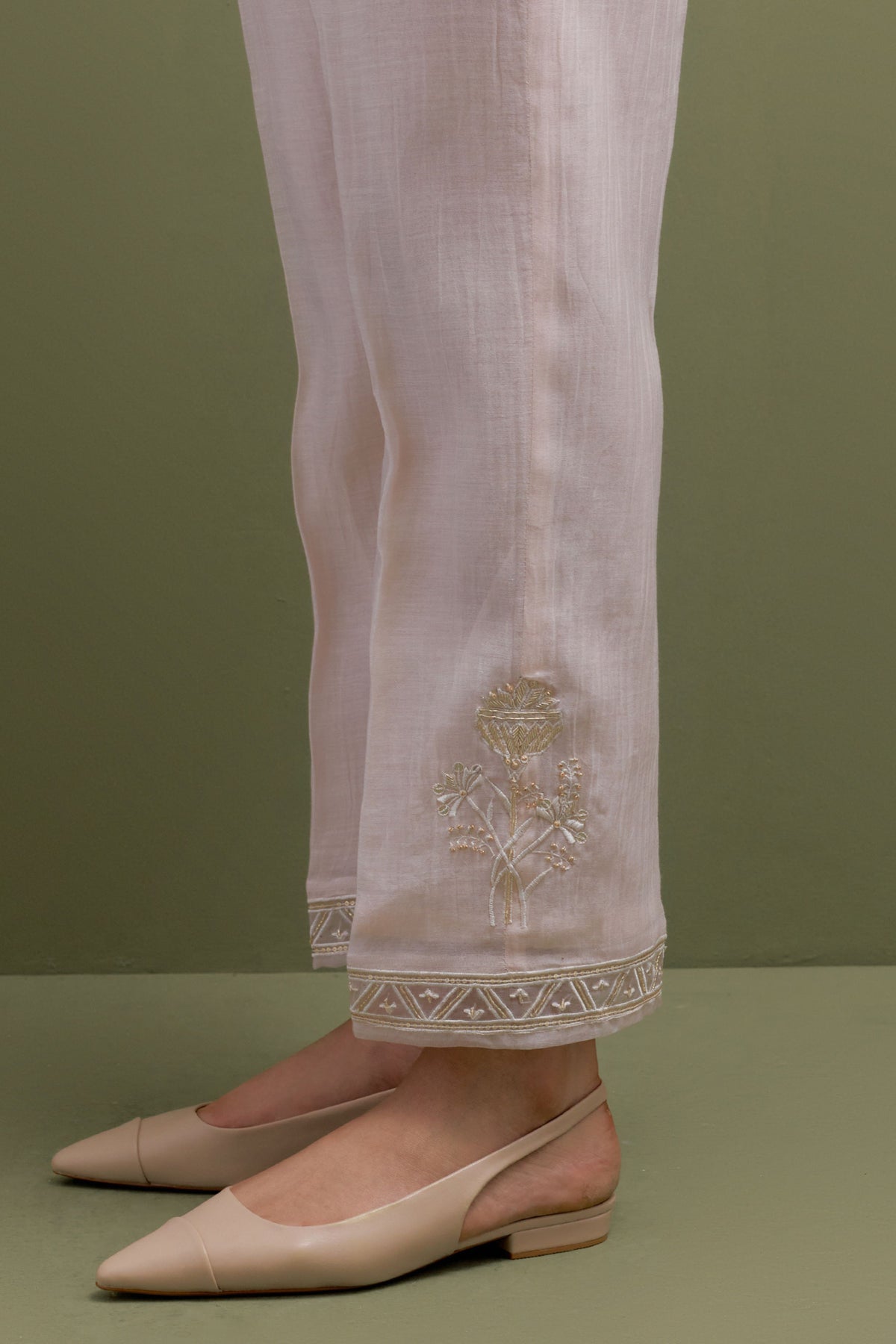 Pink Gather Kurta Set