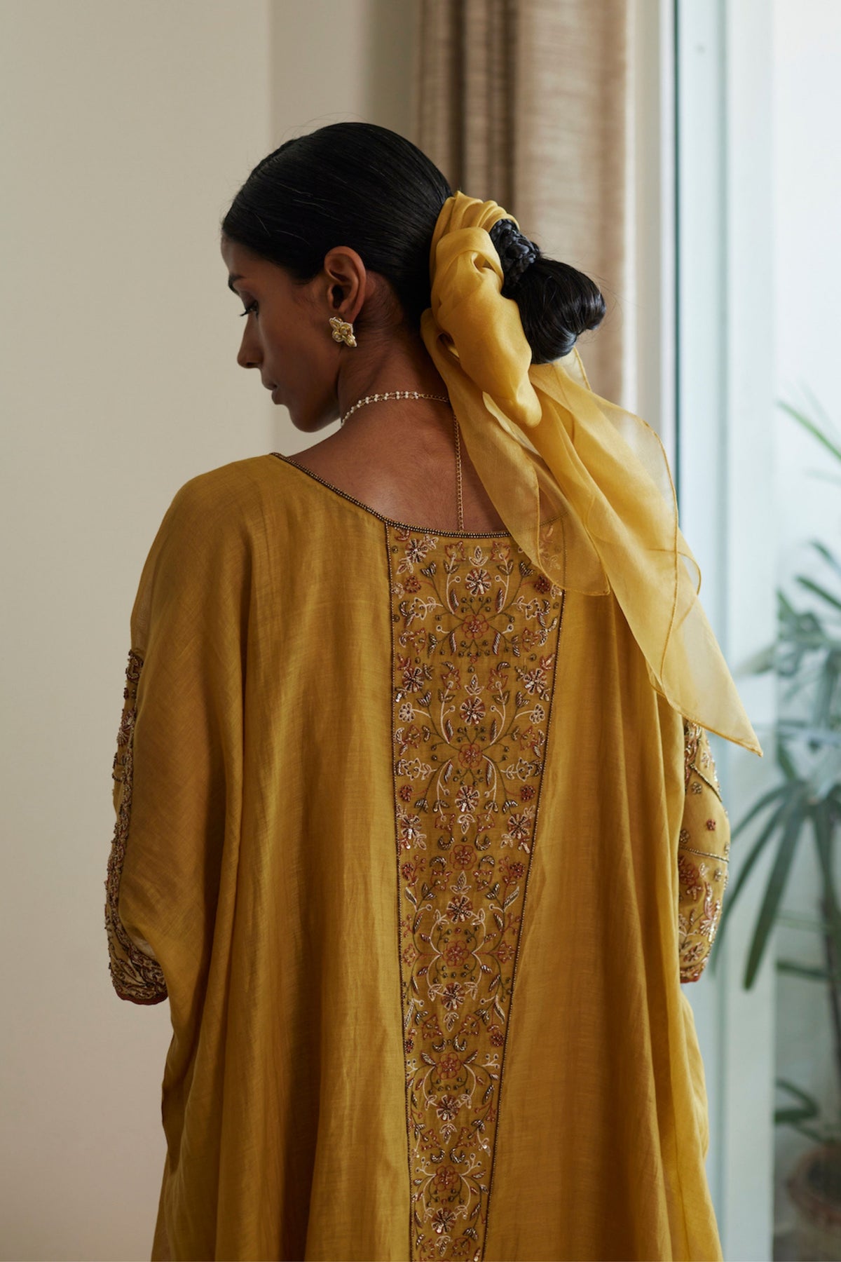 Yellow Adree Kaftan