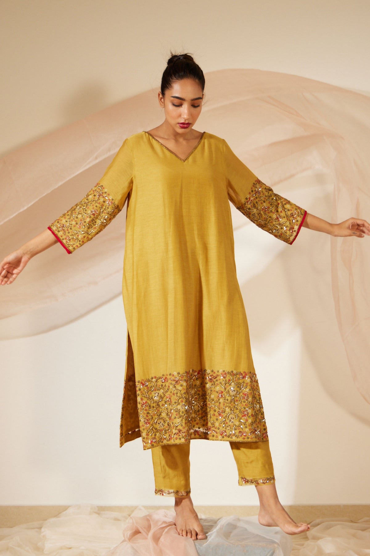 Yellow Gulaal Kurta Set