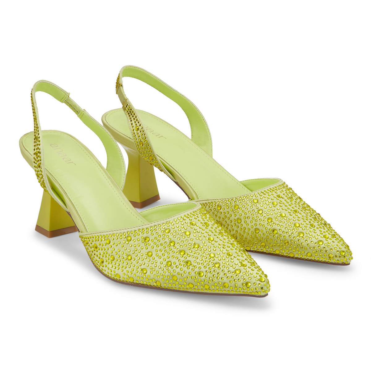 Weekend Halo Wedding Green Heels