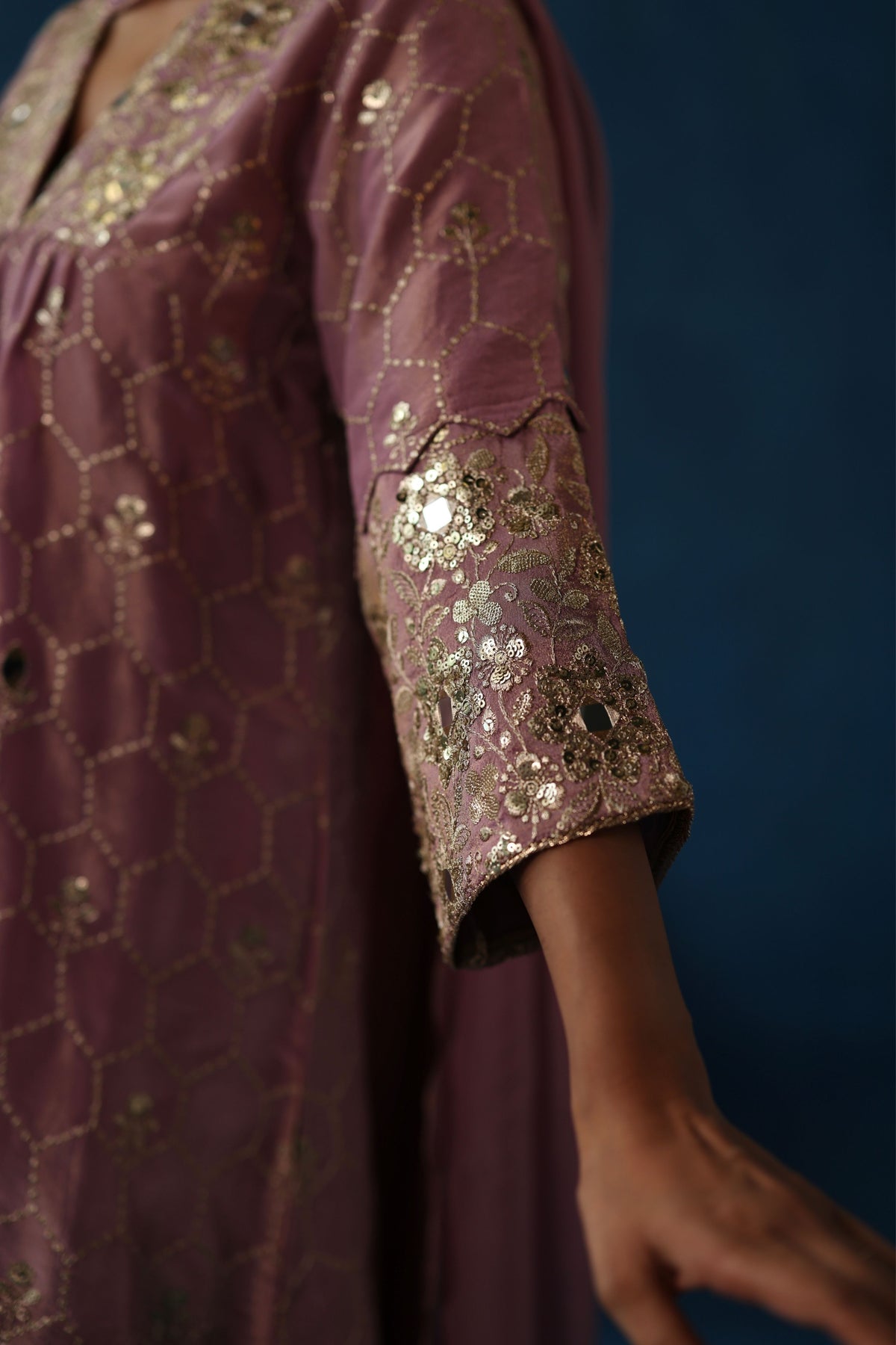 Plum Kaanji Kurta Set