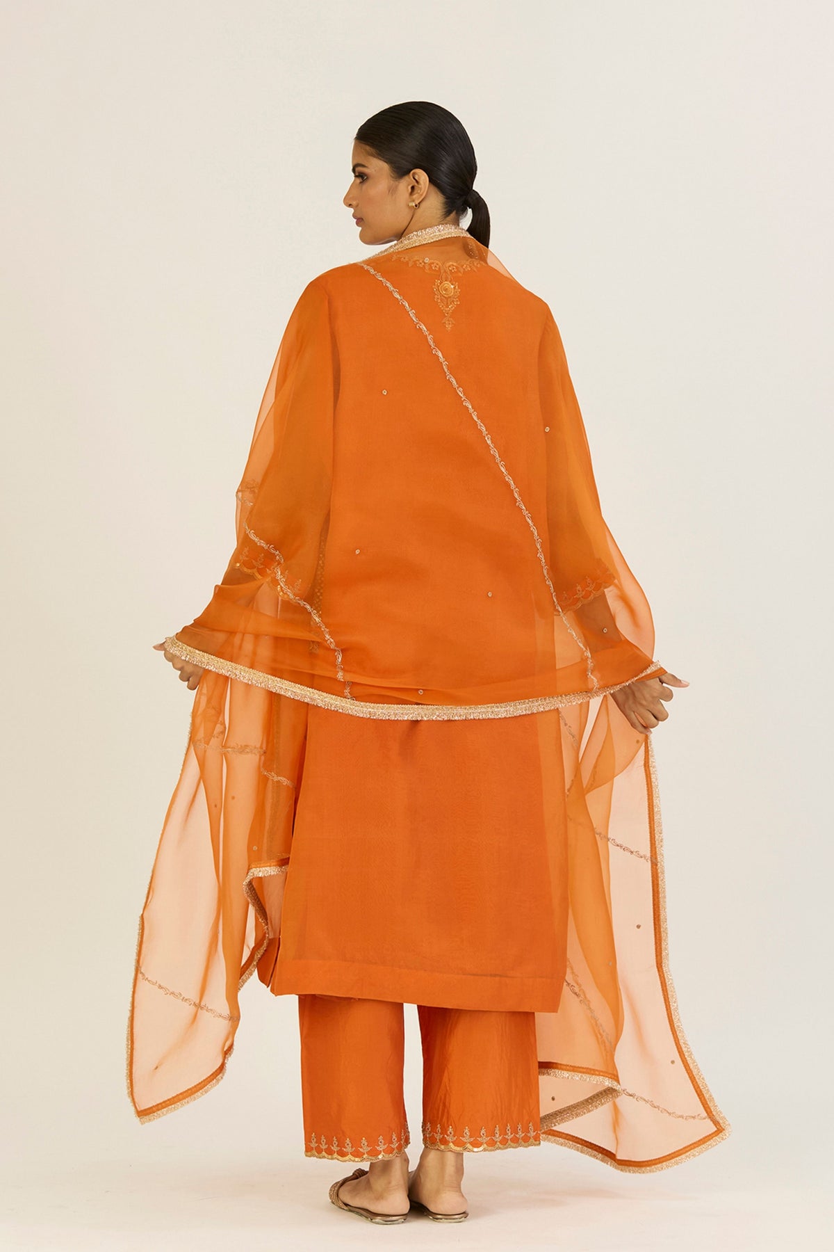 Mayar Orange Dupatta