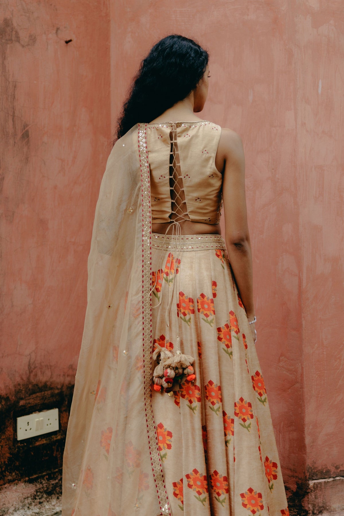 Biscuit Brown Lehenga Set