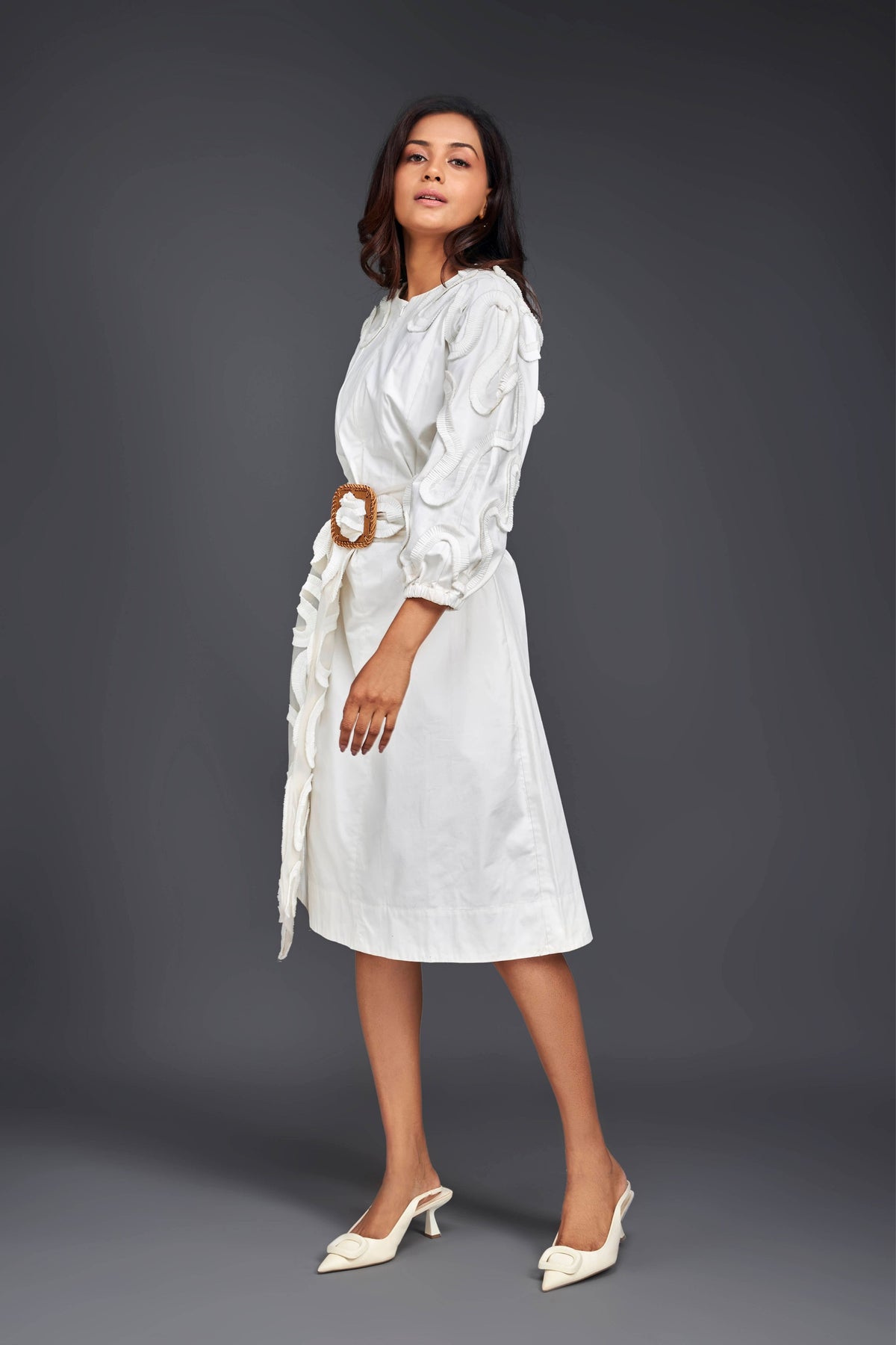 White Frill Dress