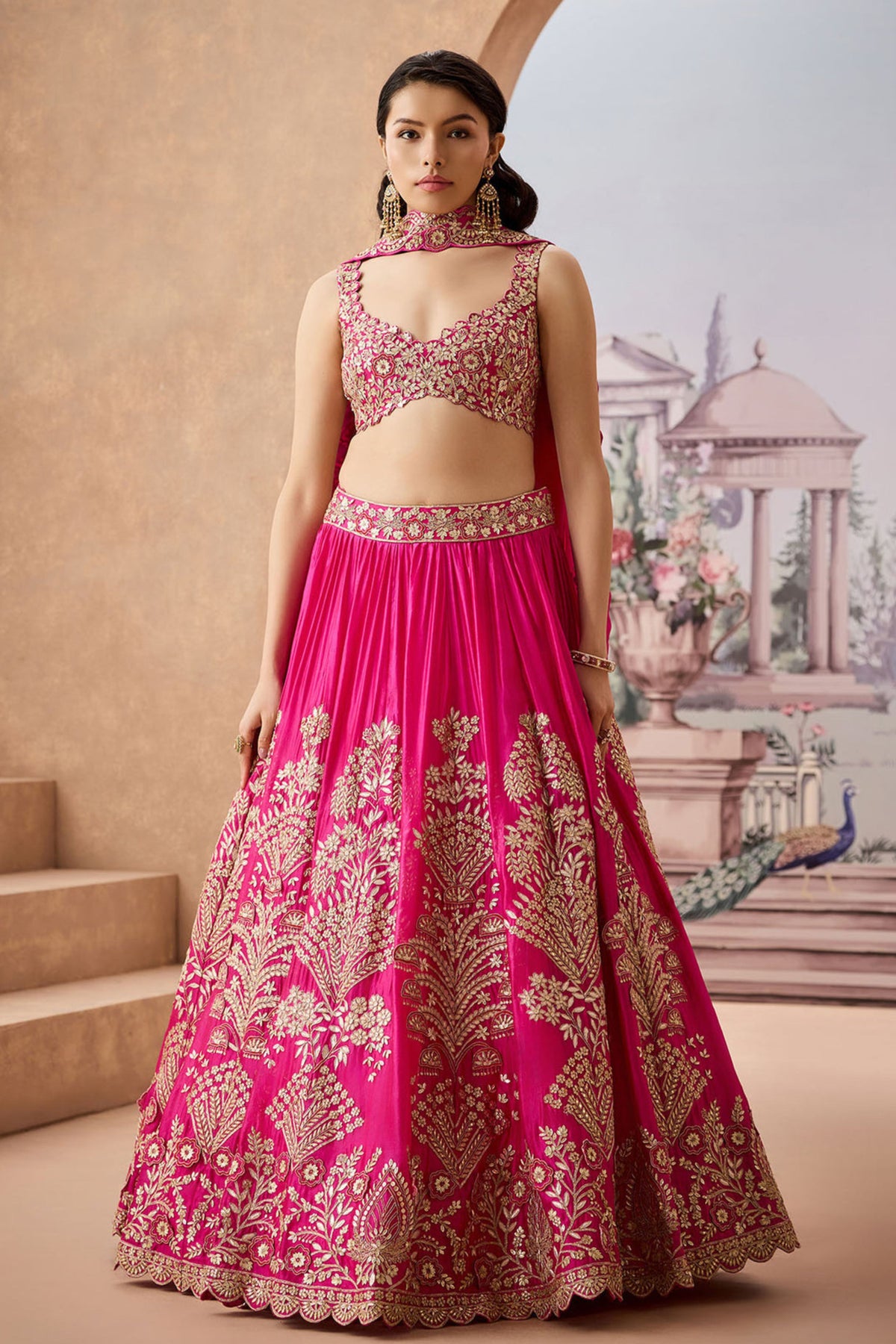 Mtb Moghul Tree Lehenga Set