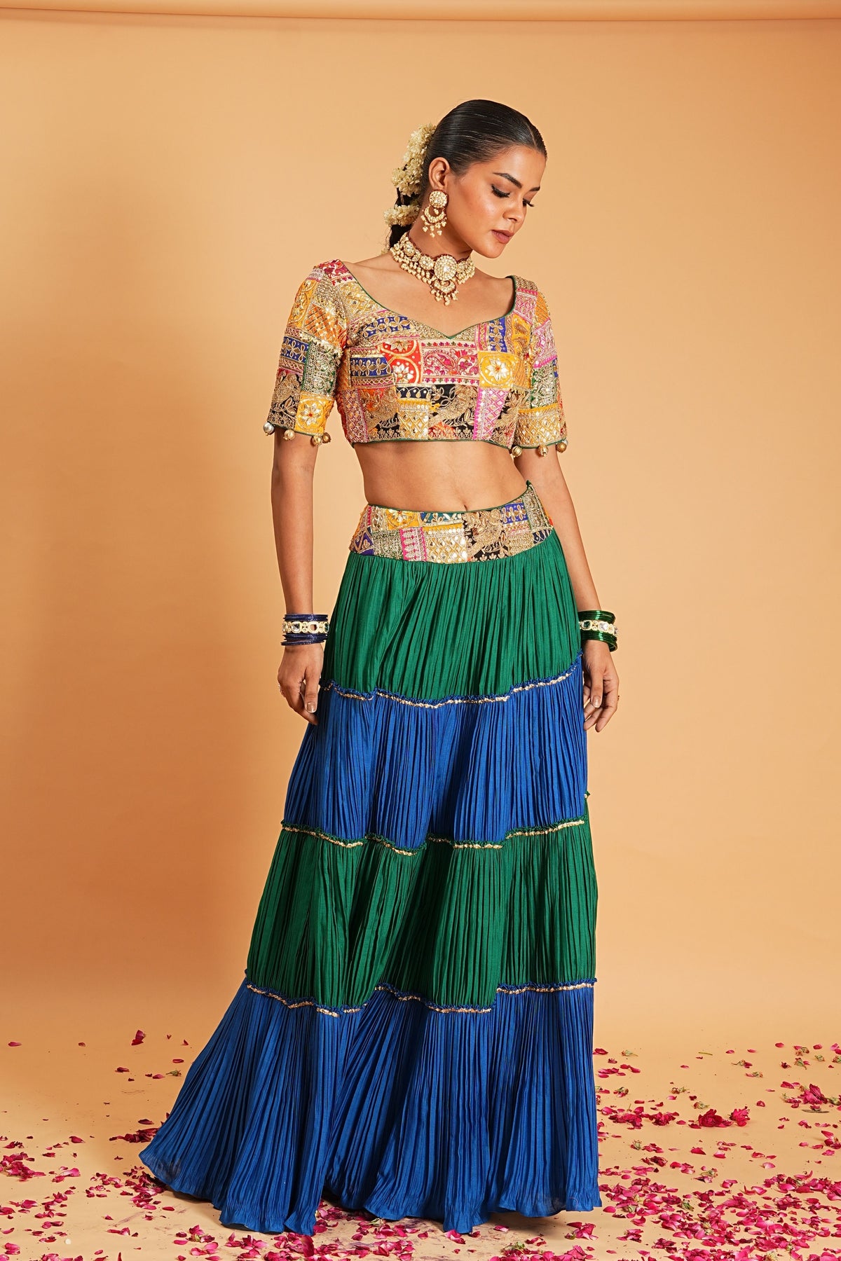 Chanderi Lehenga Set