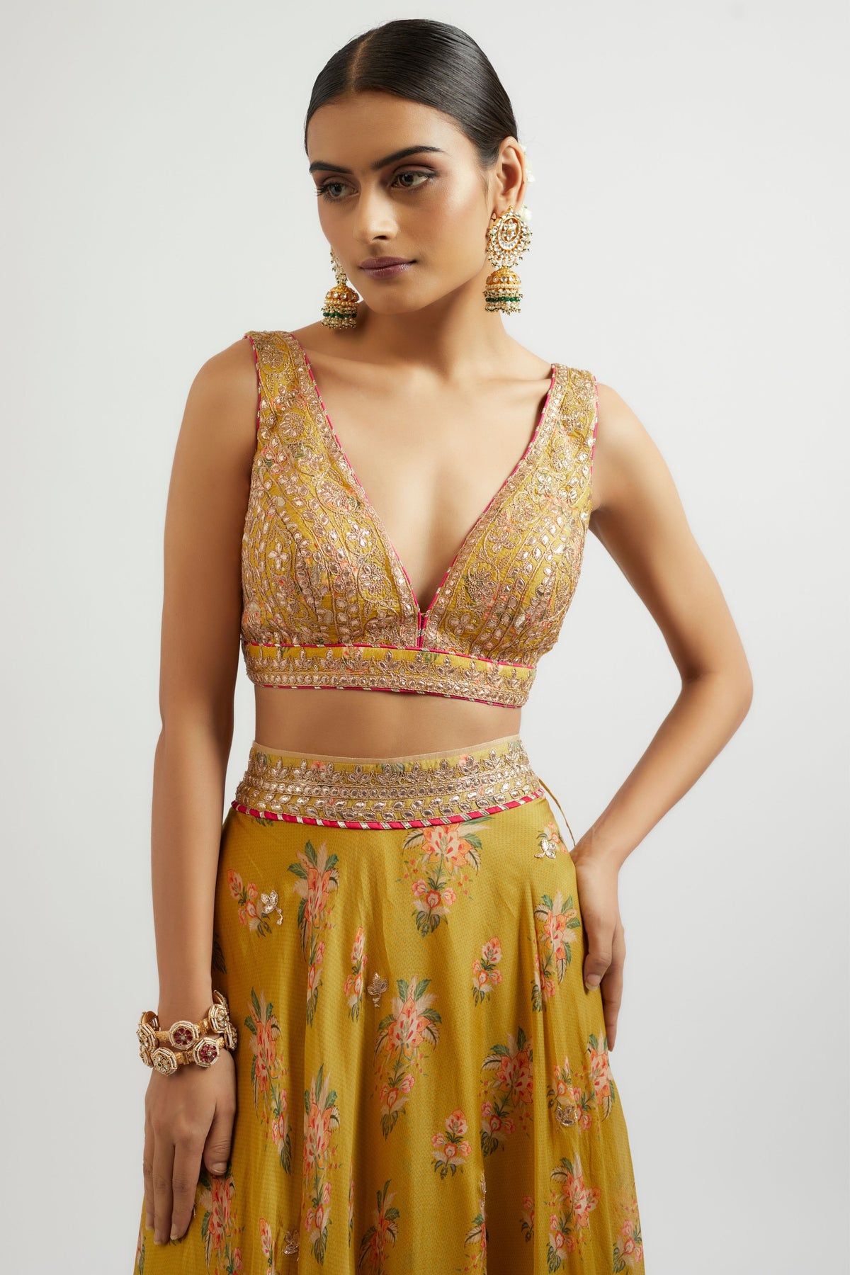 Mustard Esha Lehenga Set