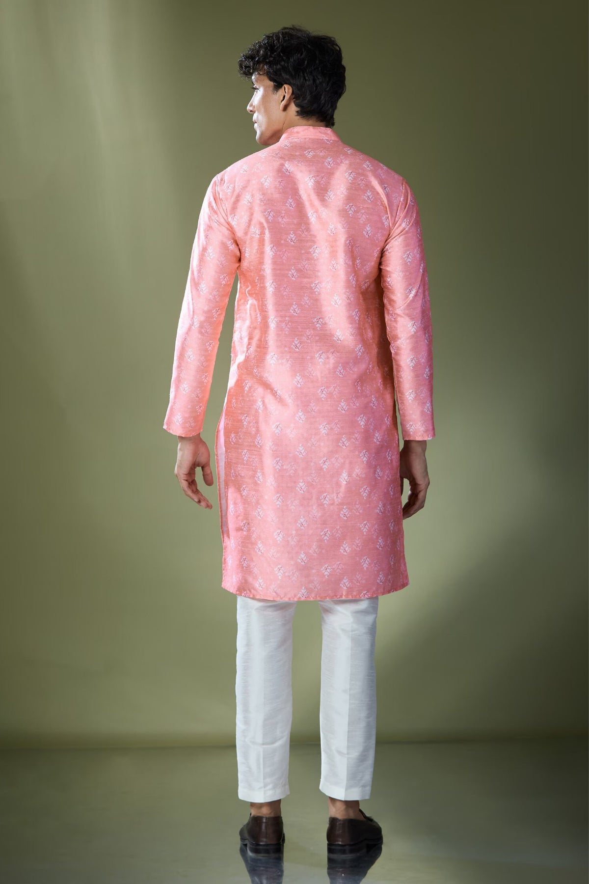 Pink Printed Kurta Set