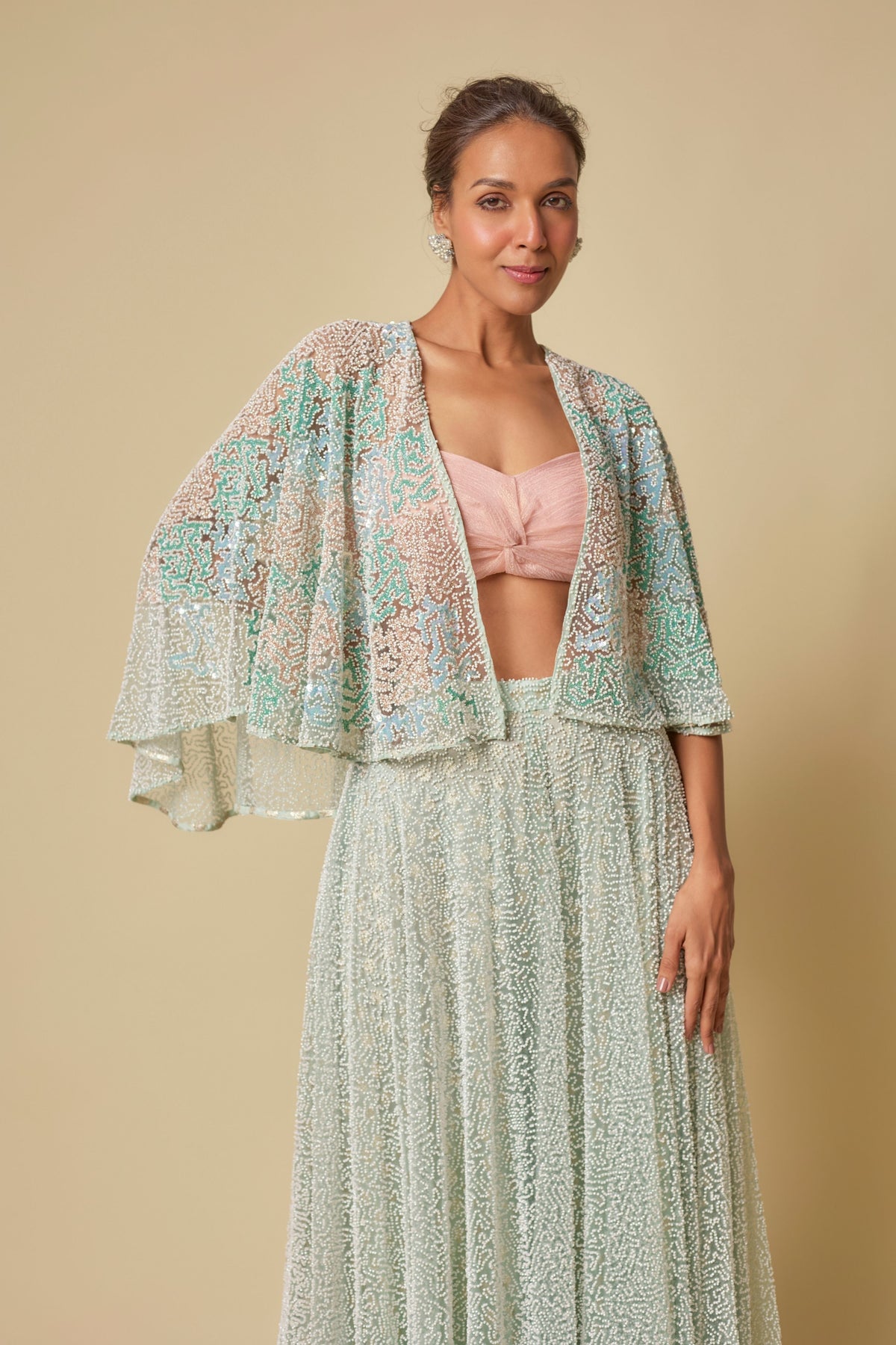 Mint Heavy Lehenga set