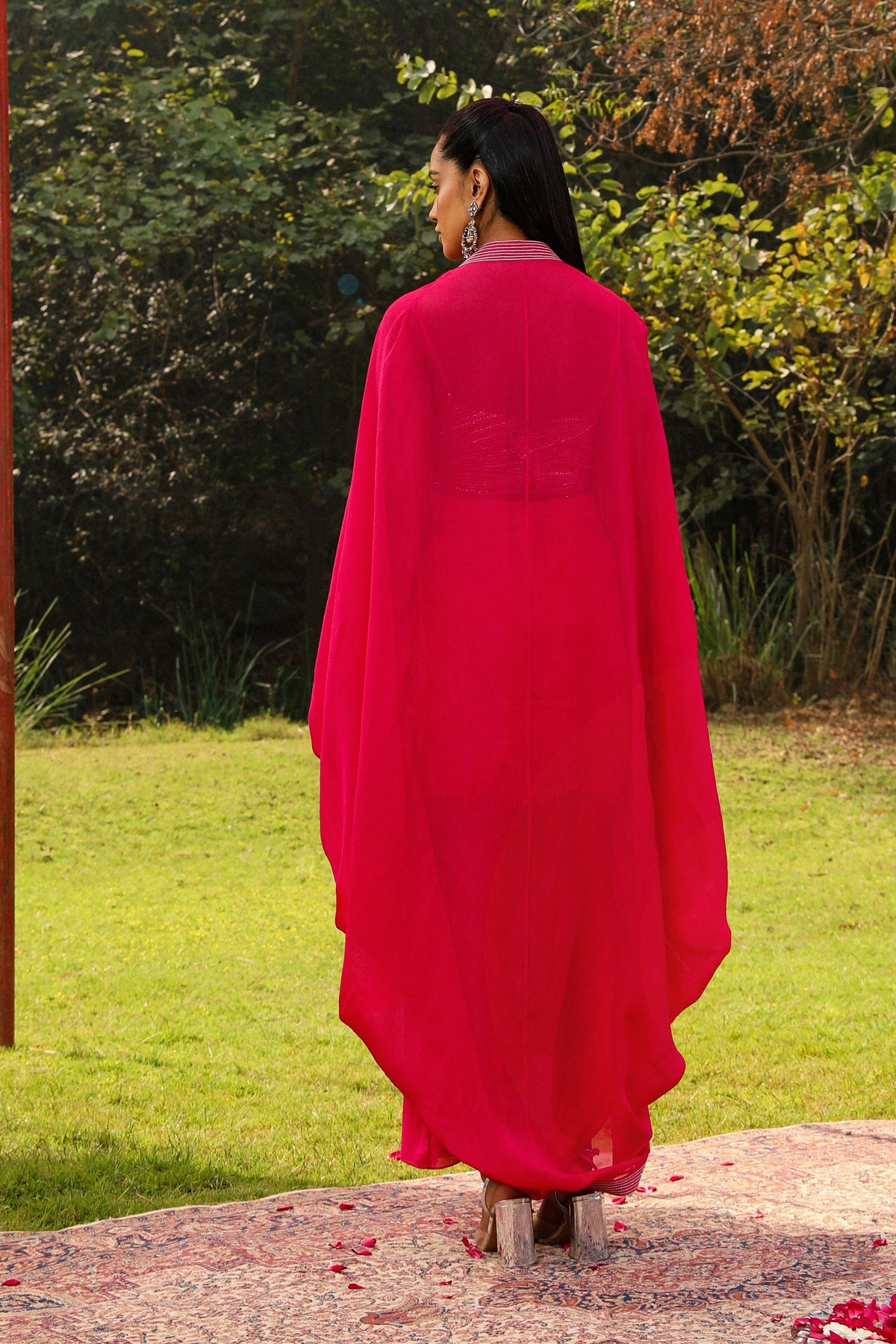 Rani Pink Cape Set