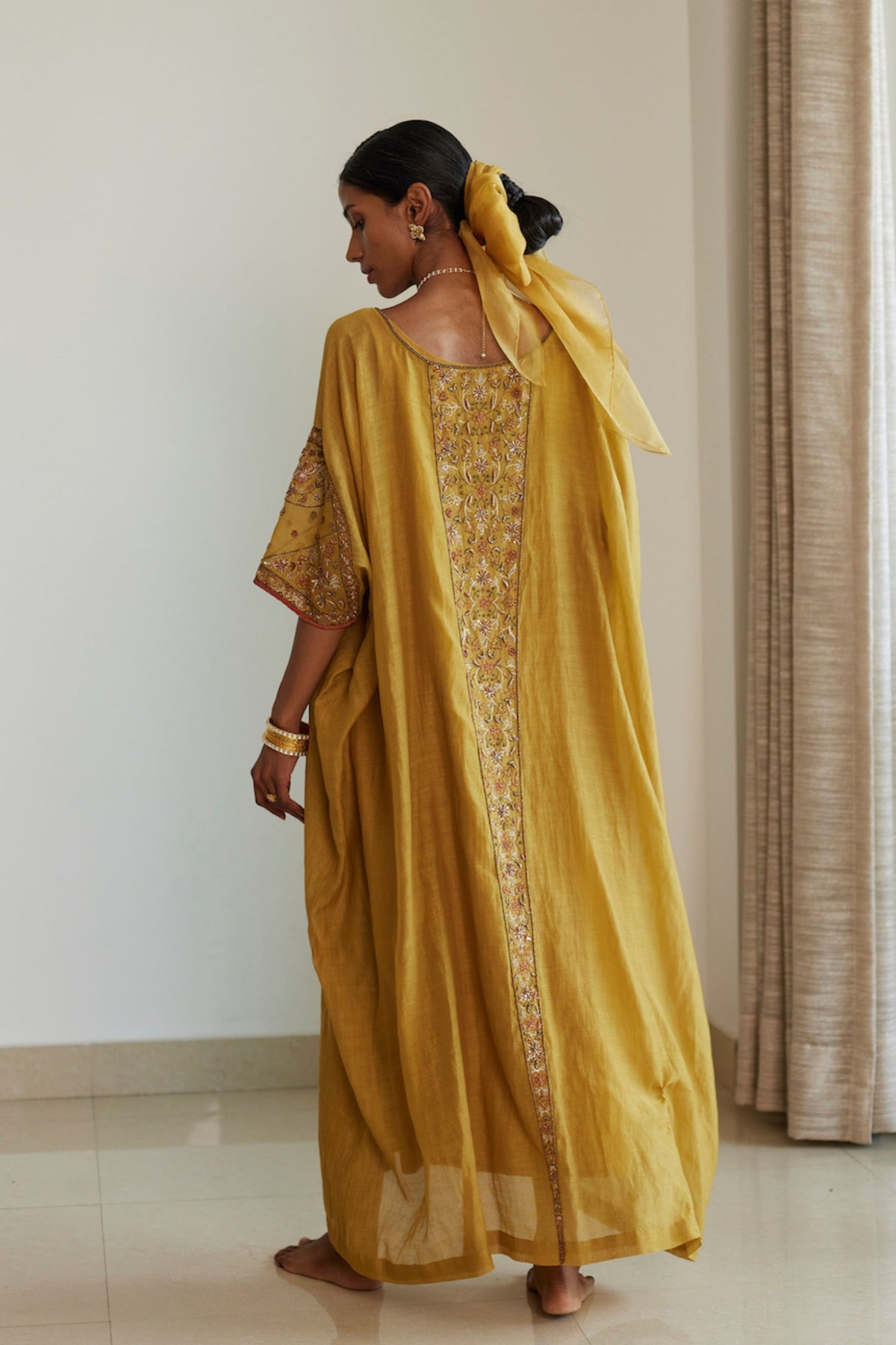 Yellow Adree Kaftan